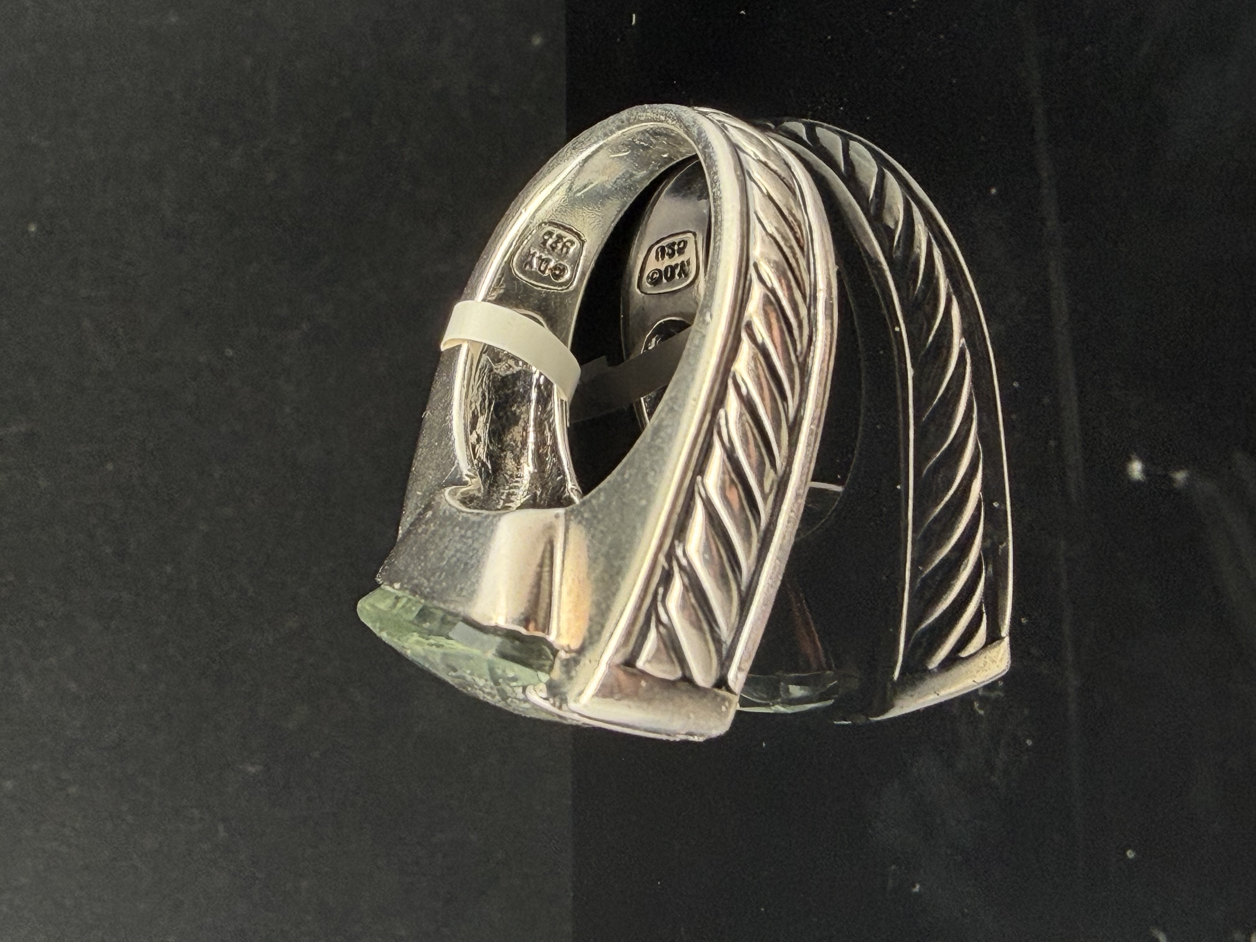 David Yurman Prasiolite Diamond Ring