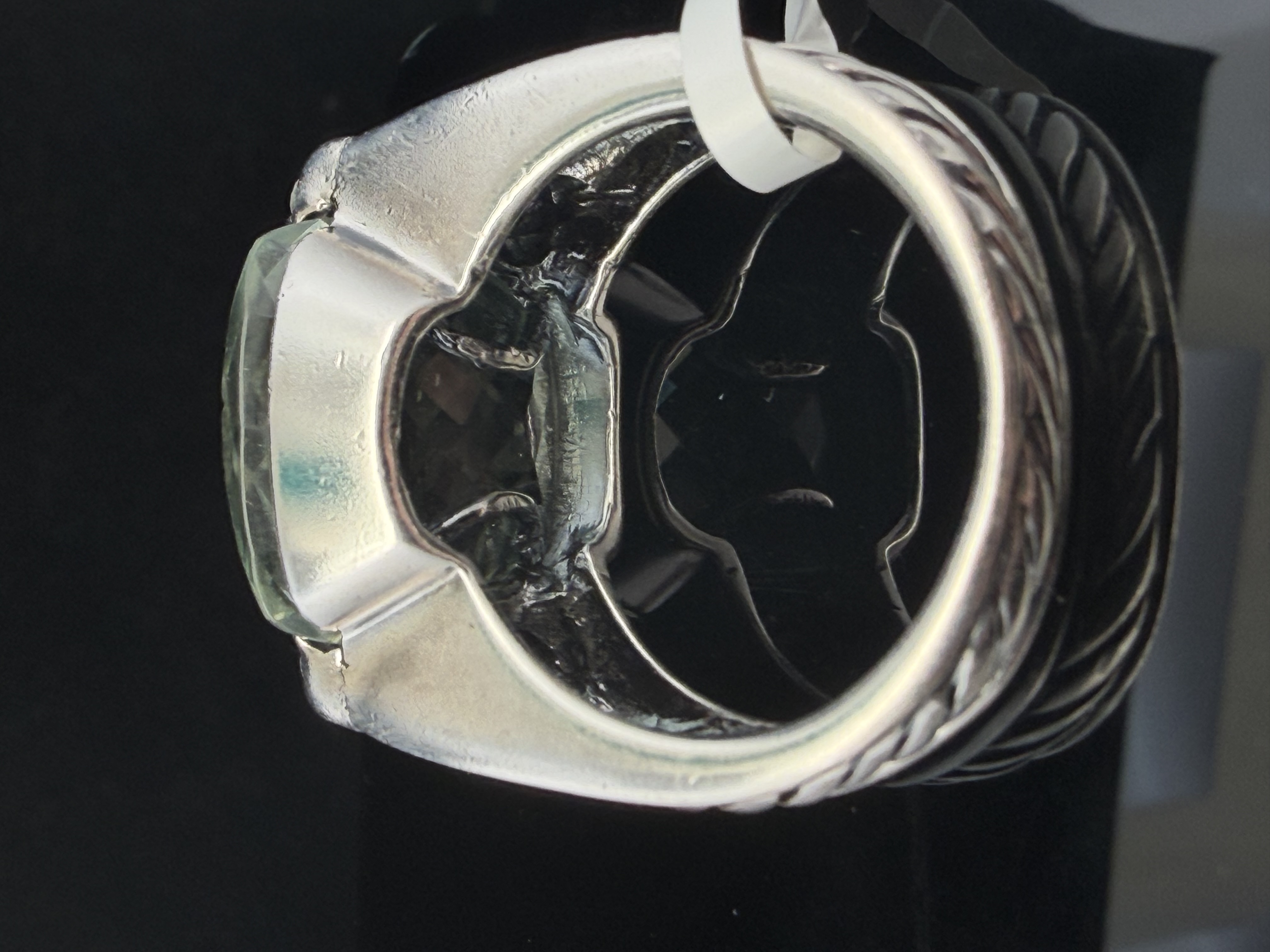 David Yurman Prasiolite Diamond Ring