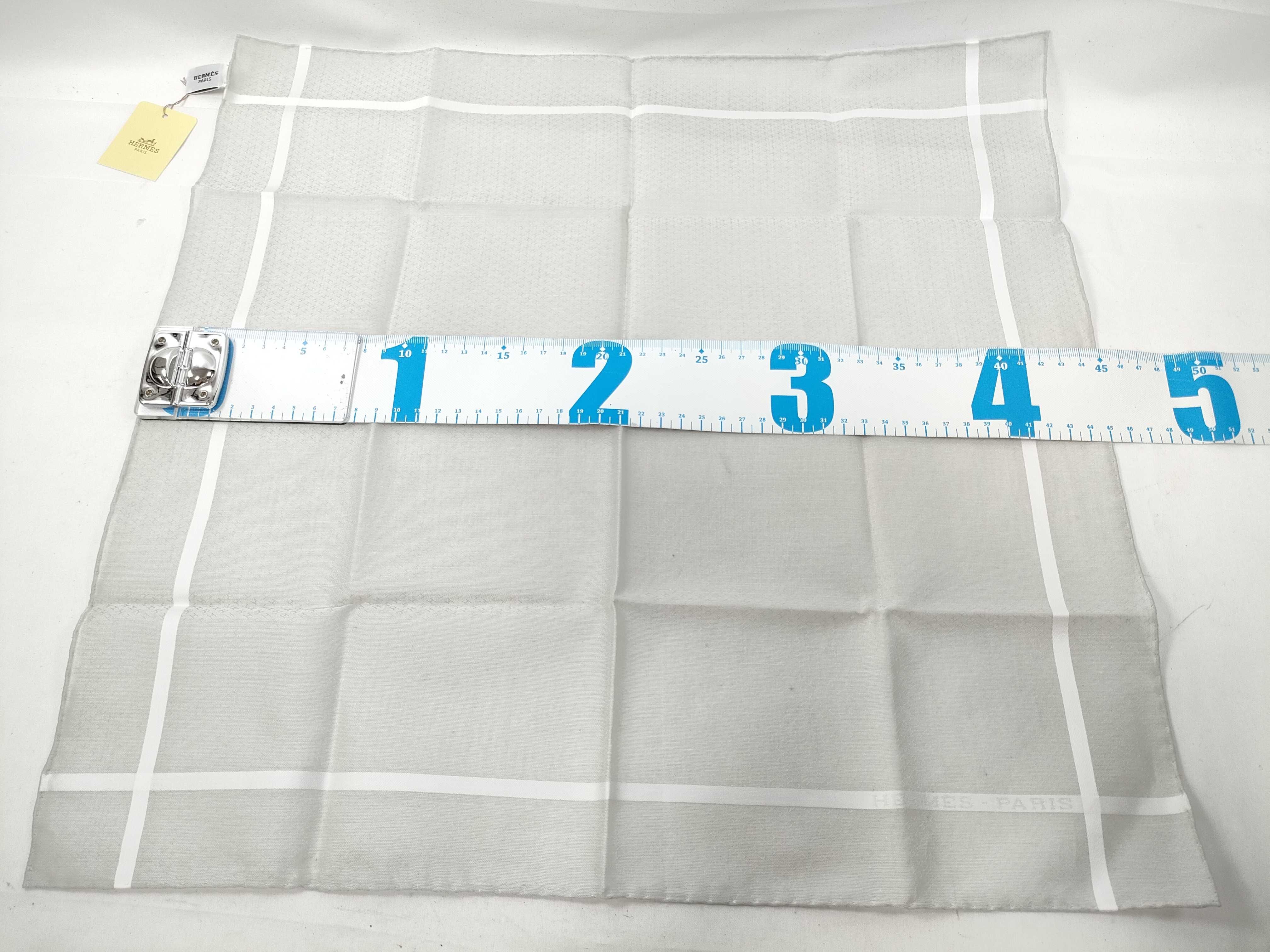 Hermes Jacquard H Cotton Handkerchief
