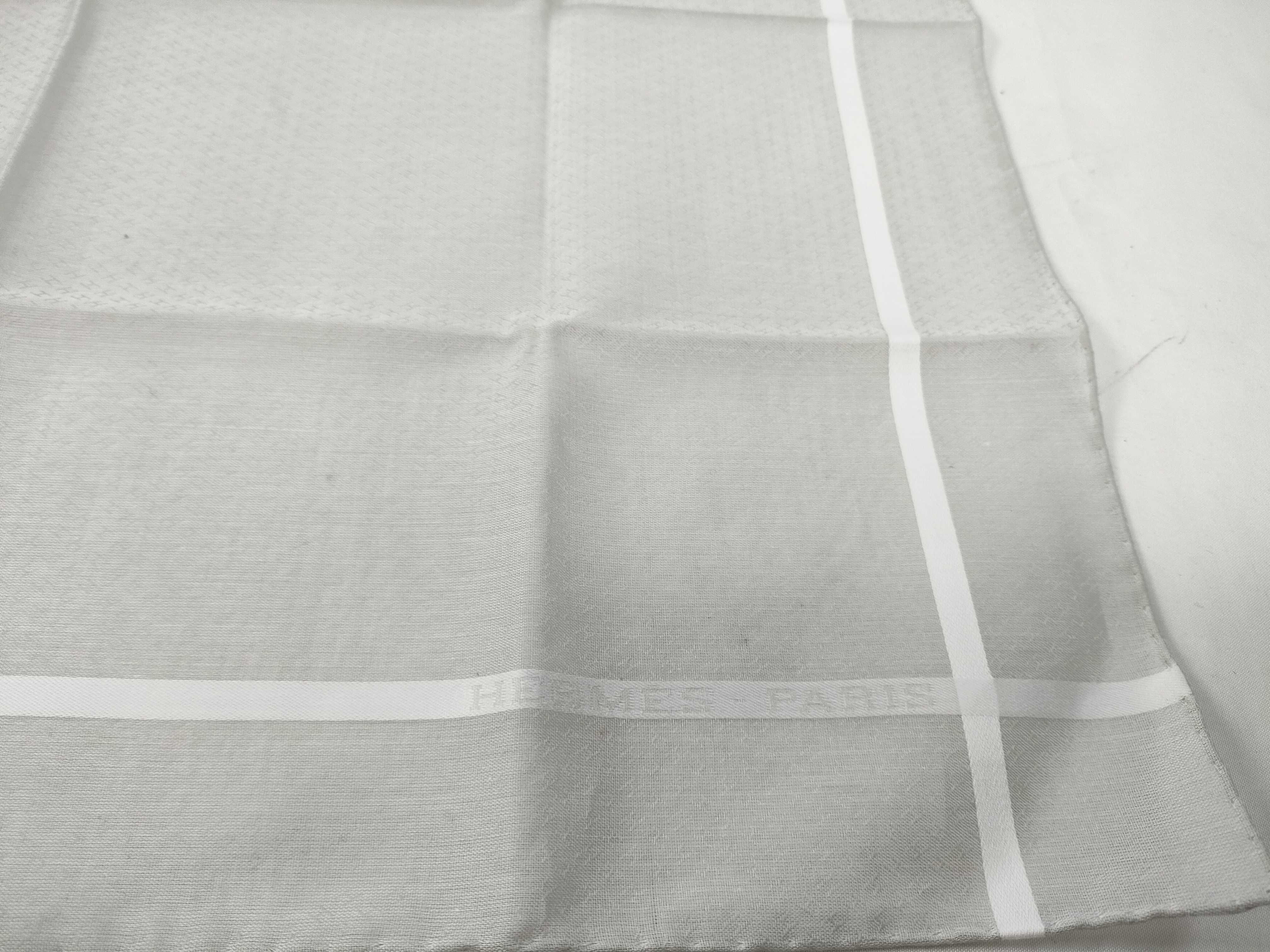 Hermes Jacquard H Cotton Handkerchief
