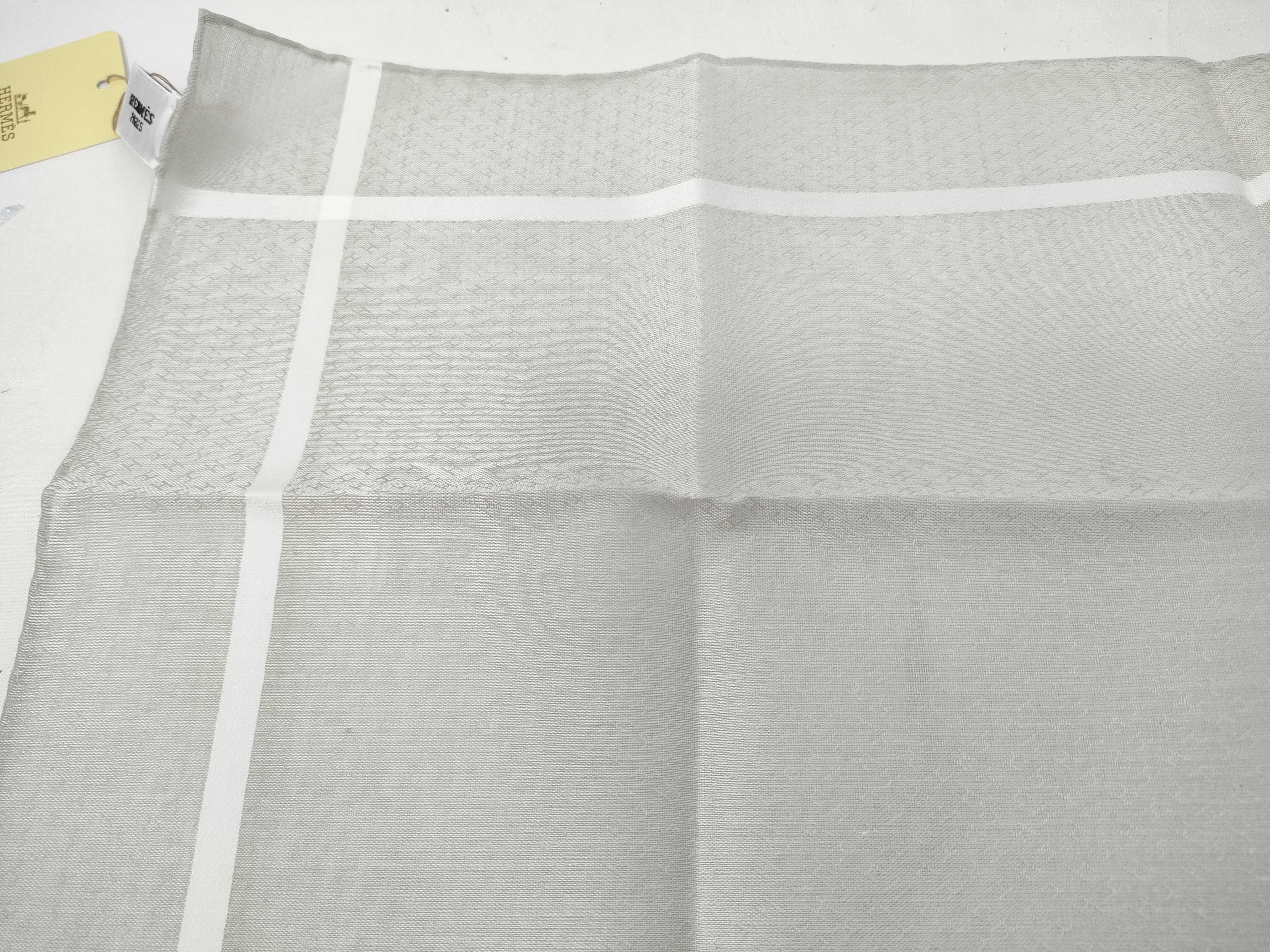 Hermes Jacquard H Cotton Handkerchief
