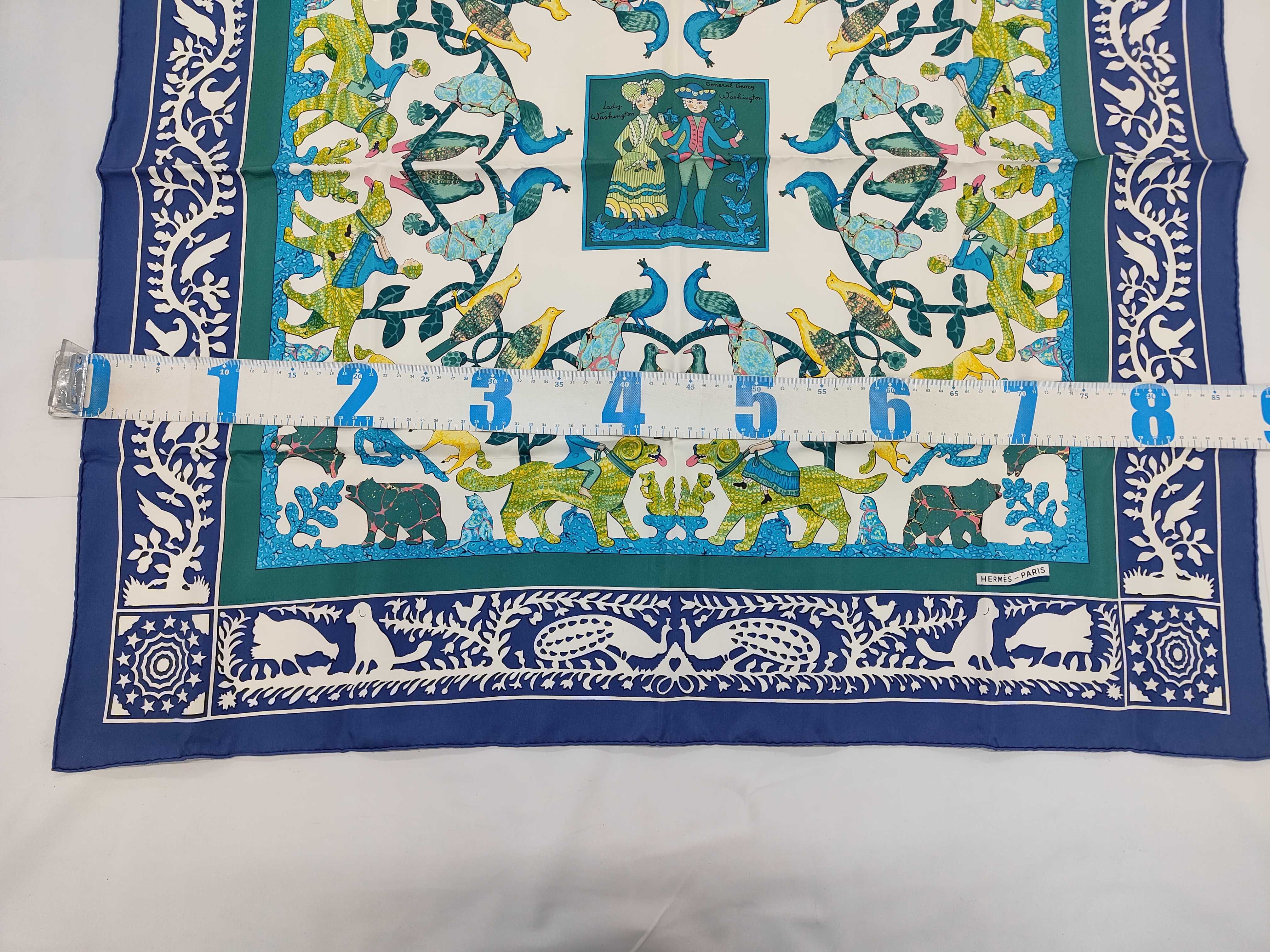 Hermes Early America Silk Scarf