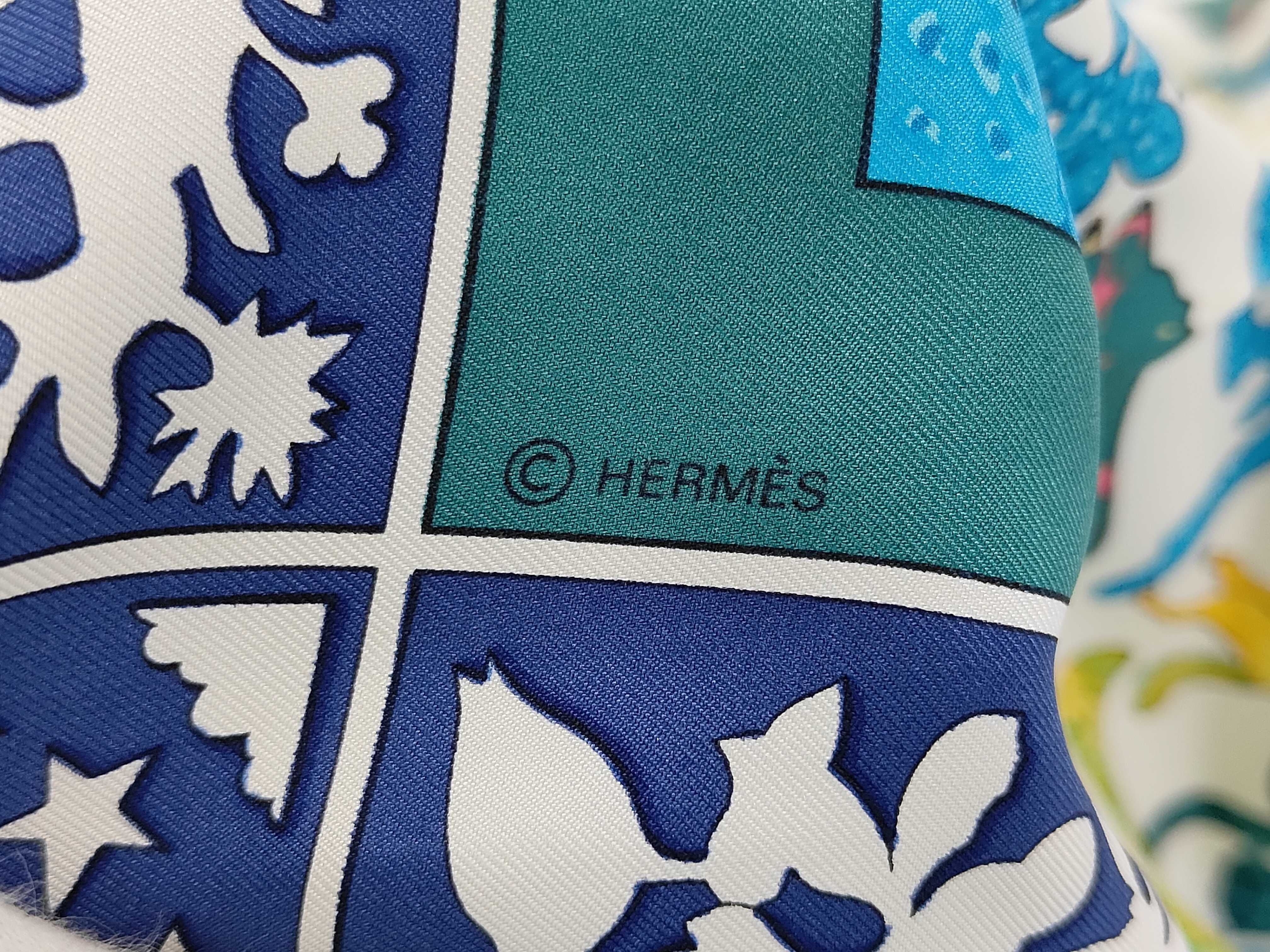 Hermes Early America Silk Scarf