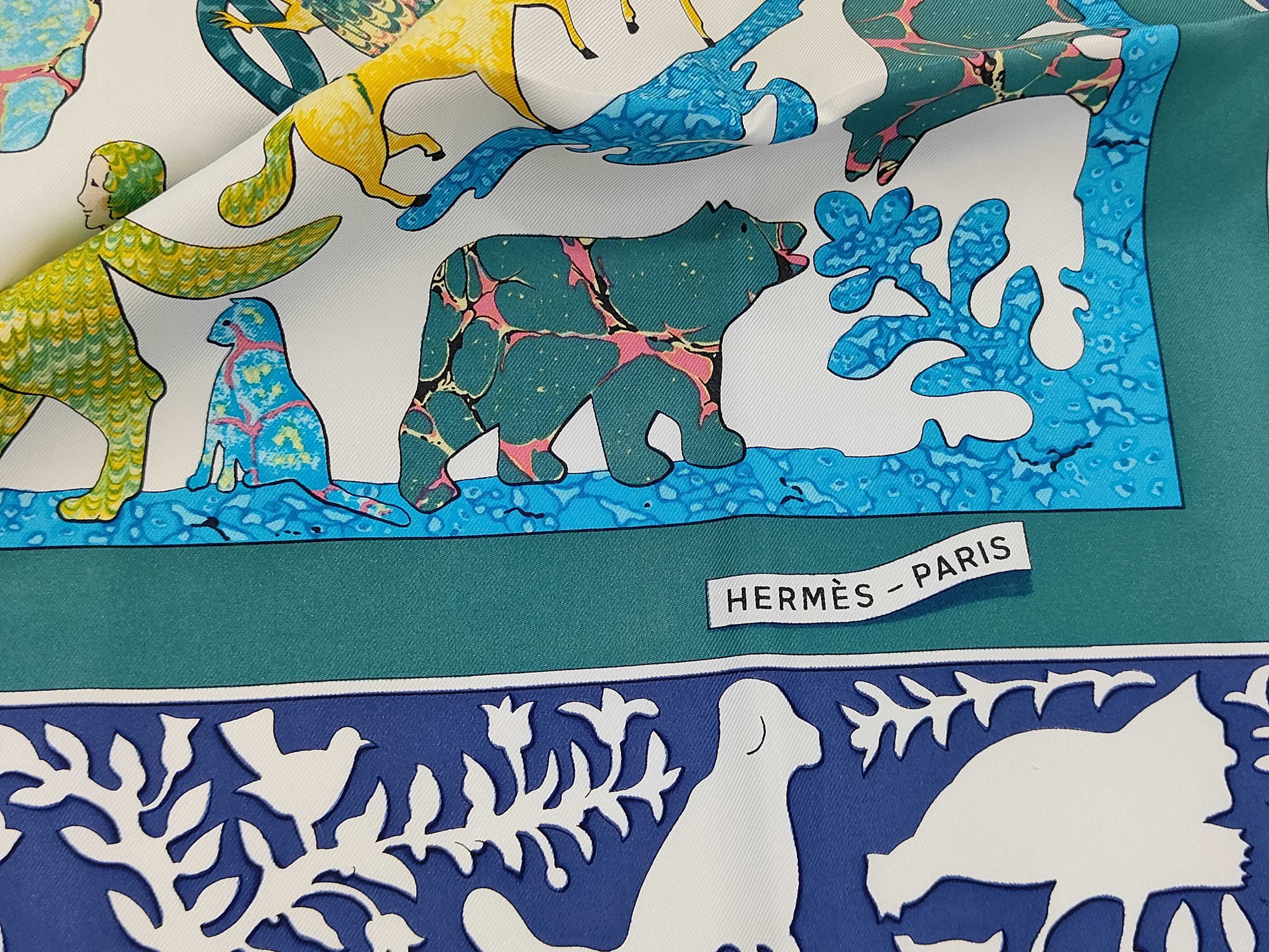 Hermes Early America Silk Scarf