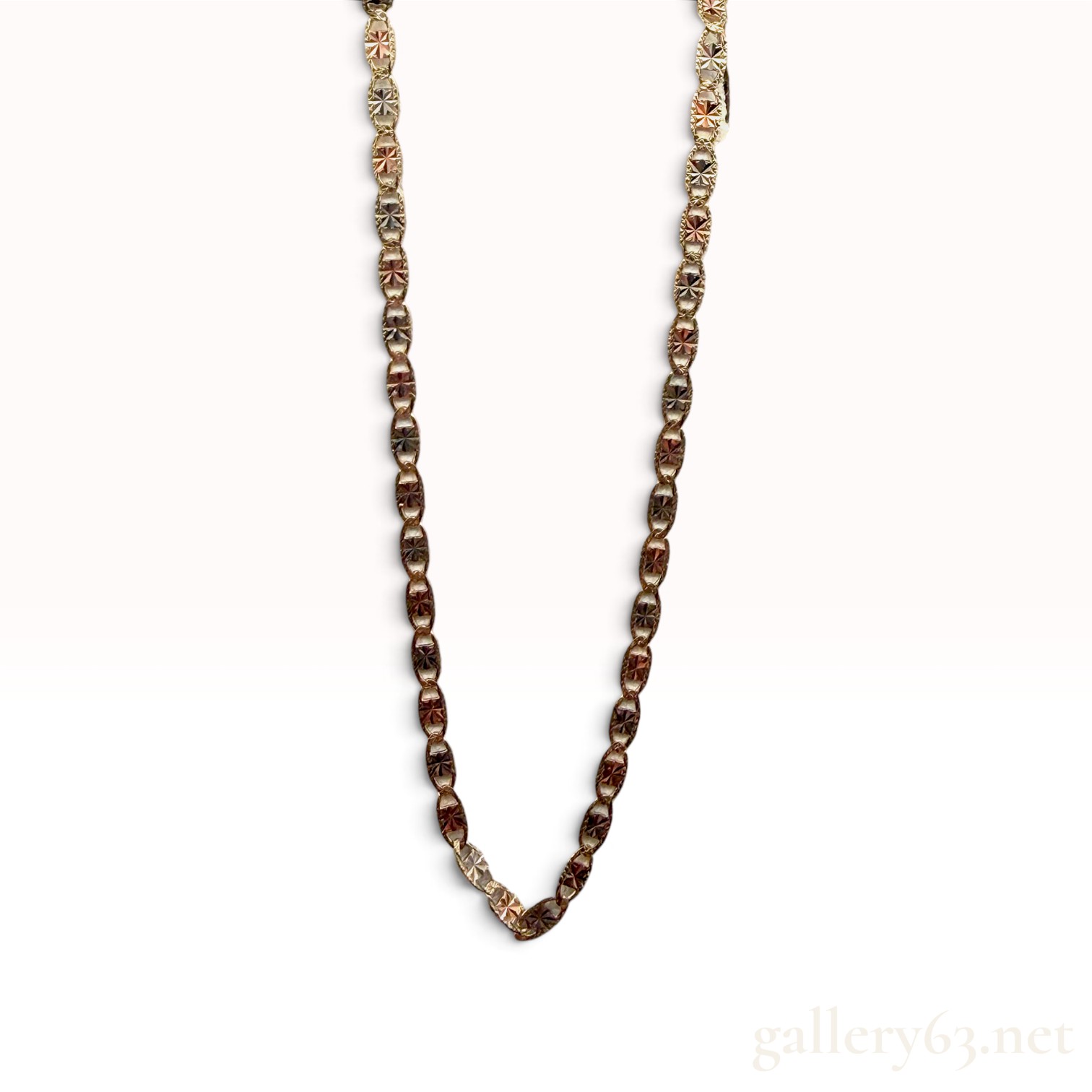 14k Tri-Tone Mariner Chain