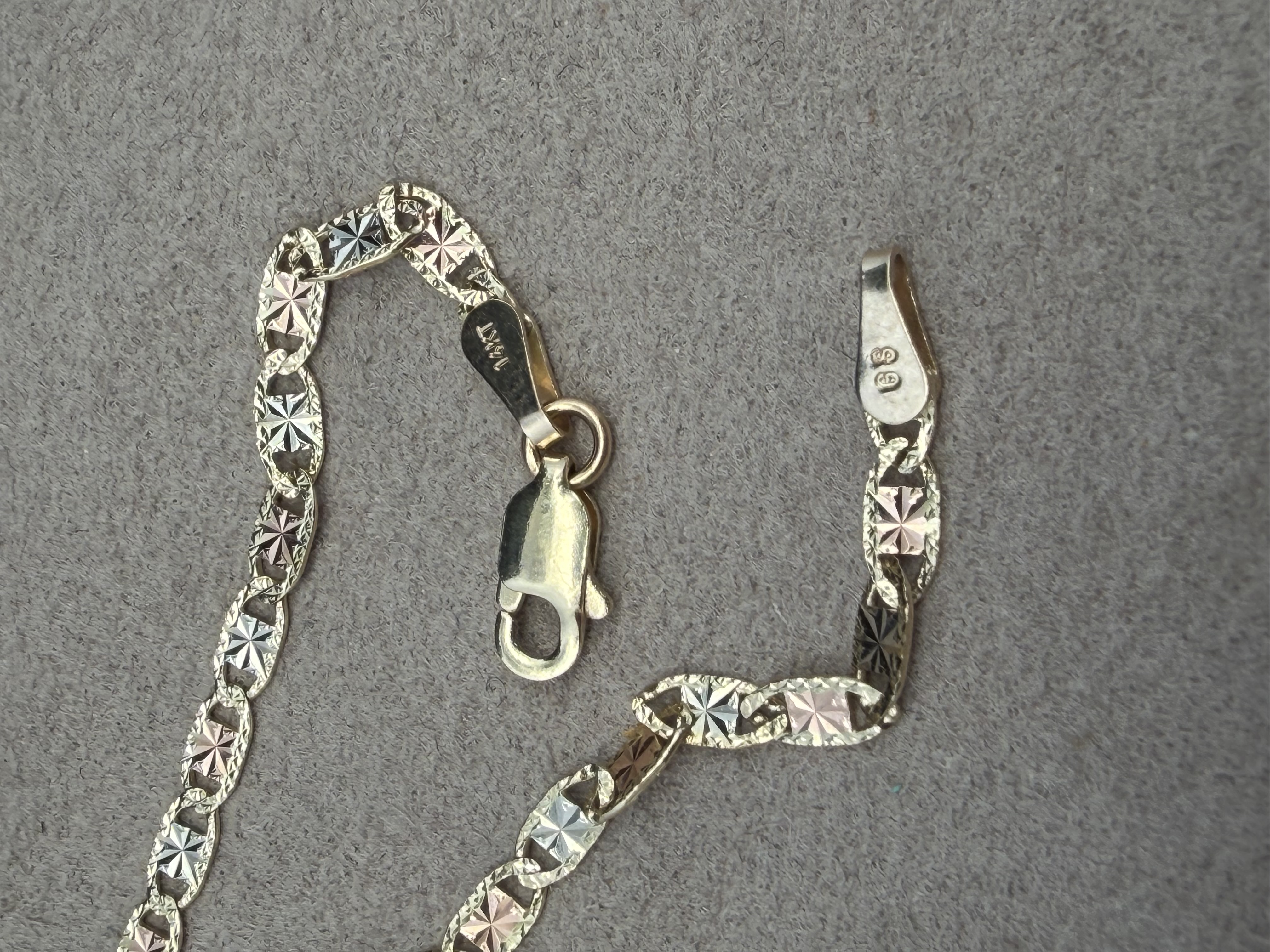 14k Tri-Tone Mariner Chain
