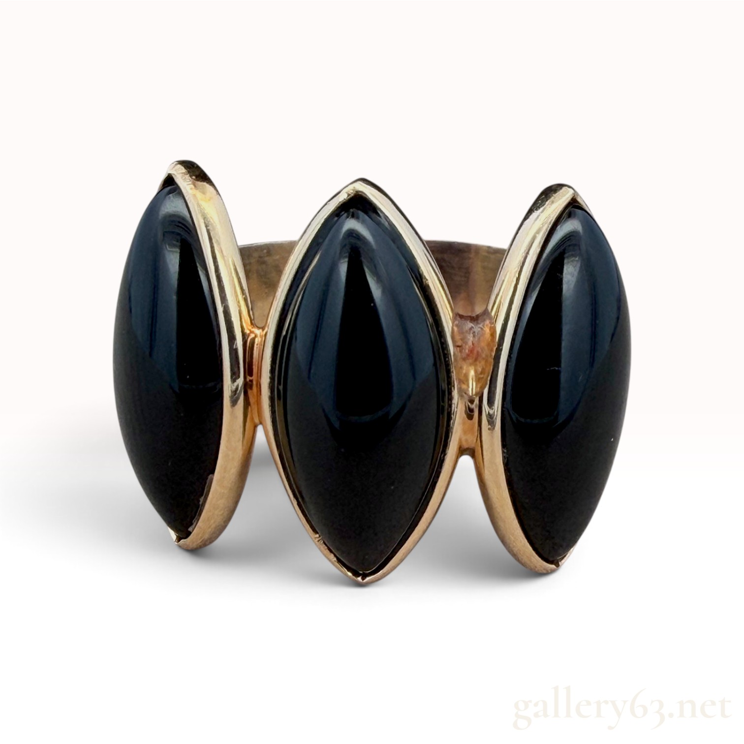 14k Gold Onyx Ring