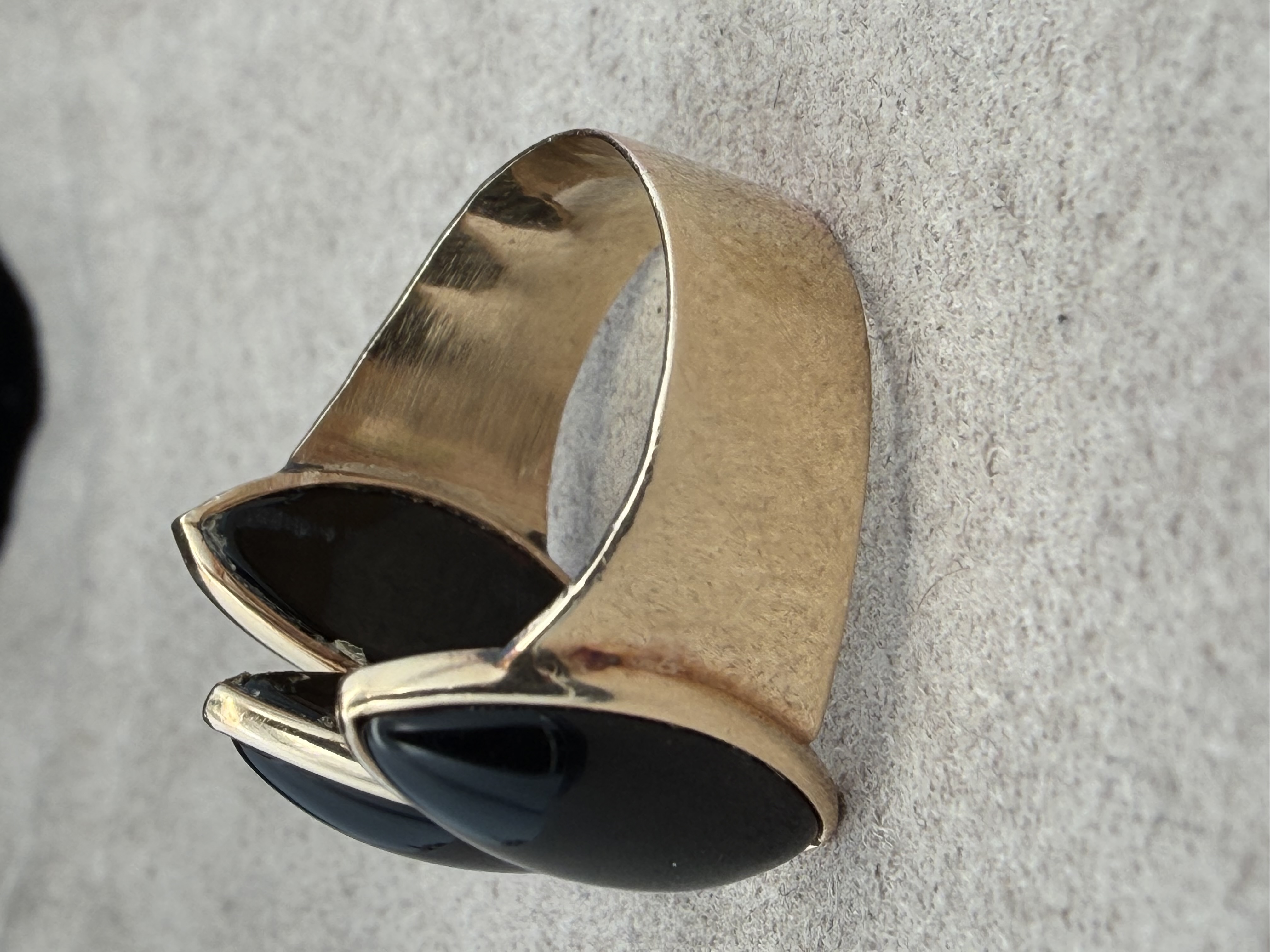 14k Gold Onyx Ring