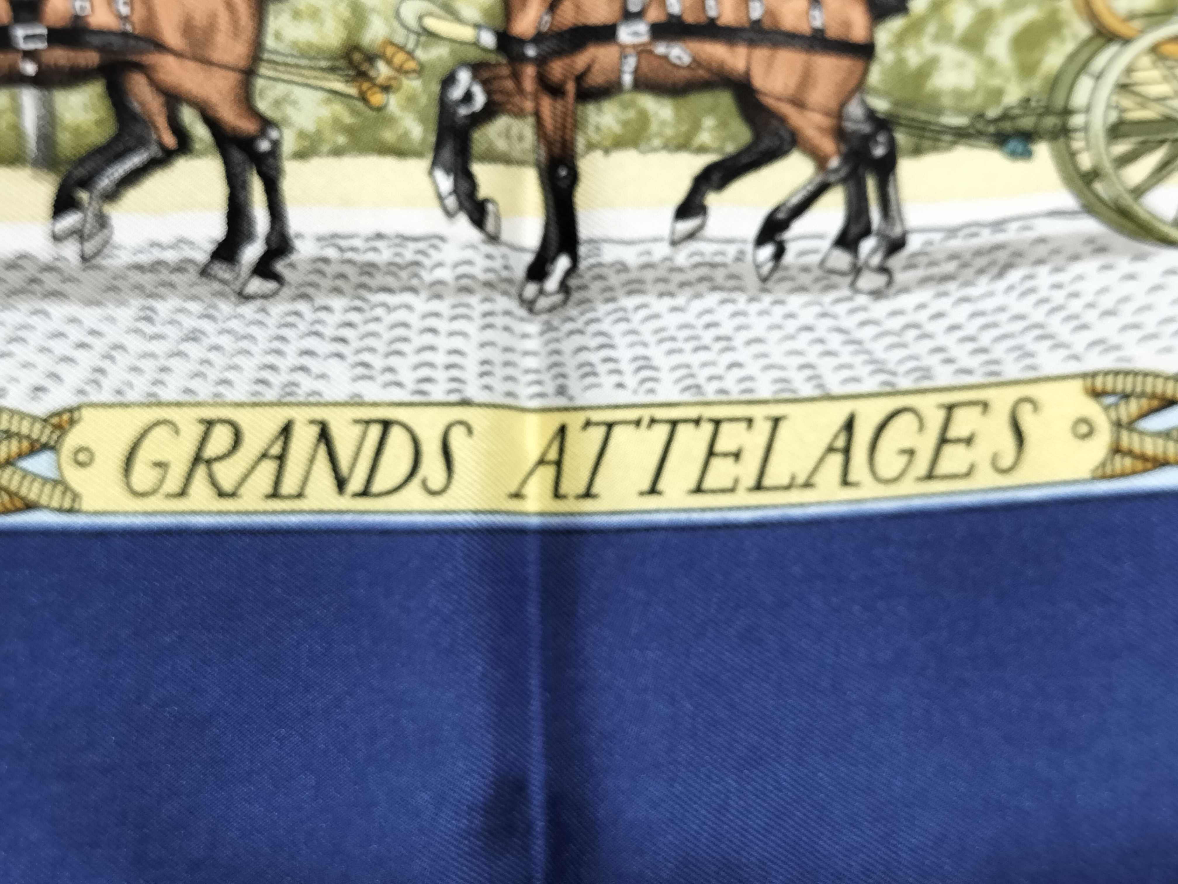 Hermes Grands Attelages Silk Scarf by Philippe Ledoux