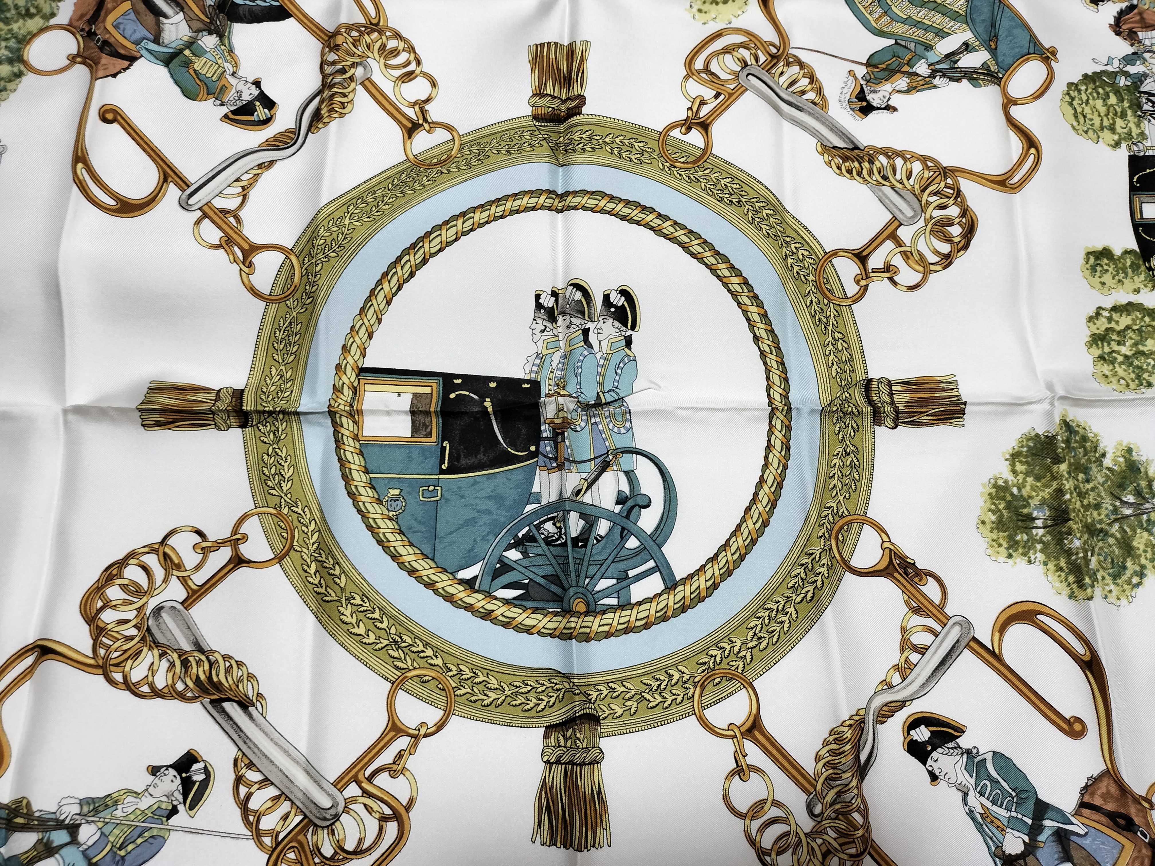 Hermes Grands Attelages Silk Scarf by Philippe Ledoux