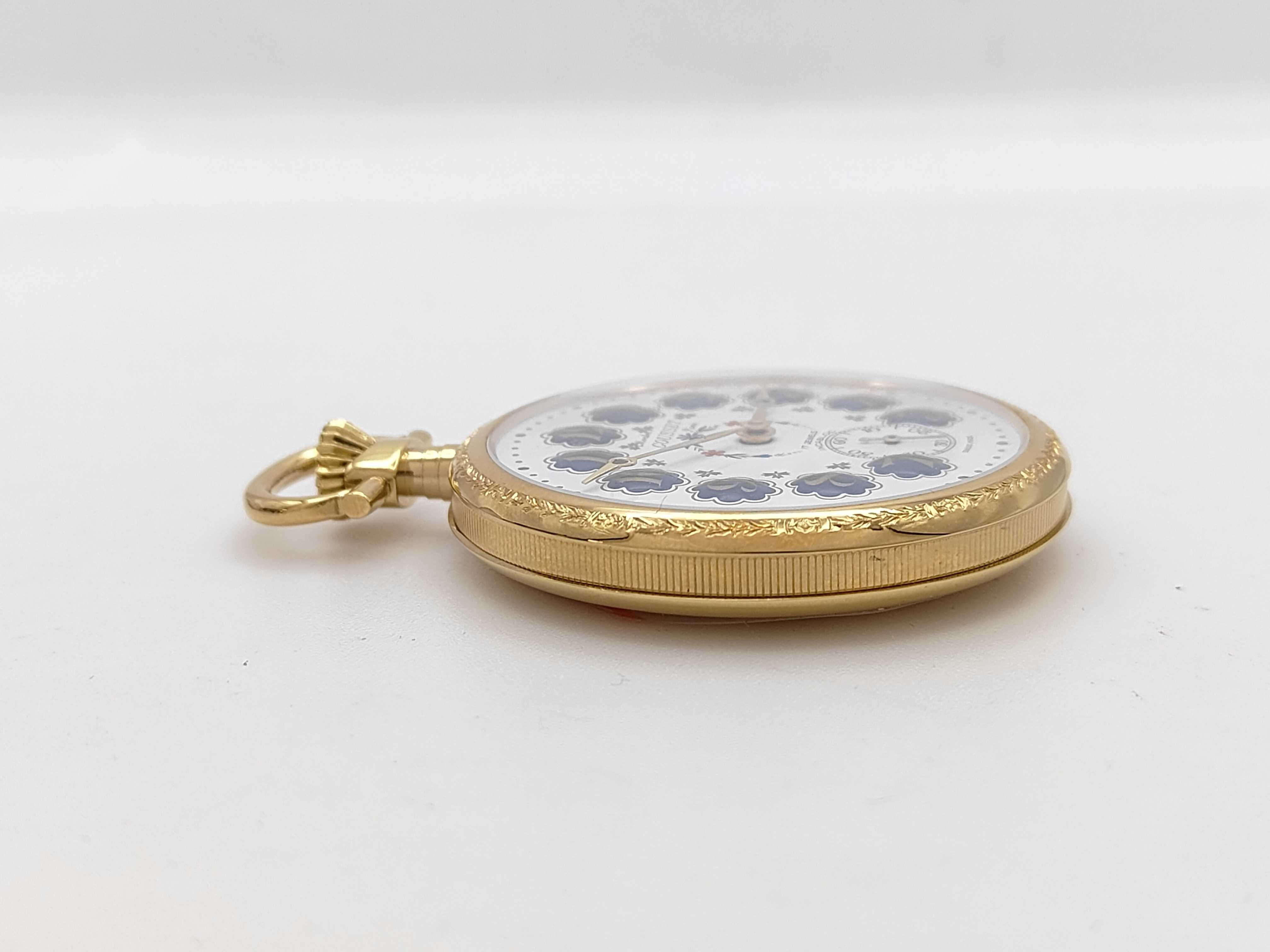 Montres Gousset Swiss 17 Jewel Manual Wind Pocket Watch with Original Box