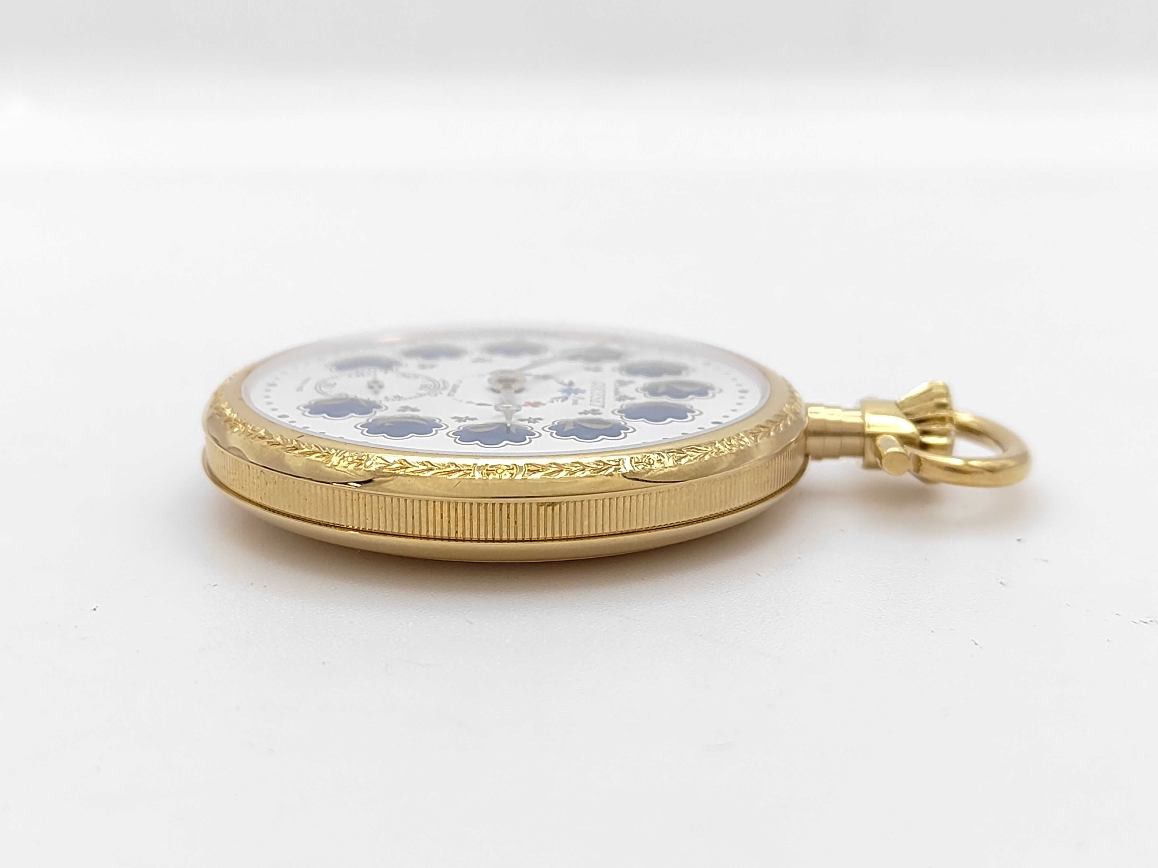 Montres Gousset Swiss 17 Jewel Manual Wind Pocket Watch with Original Box