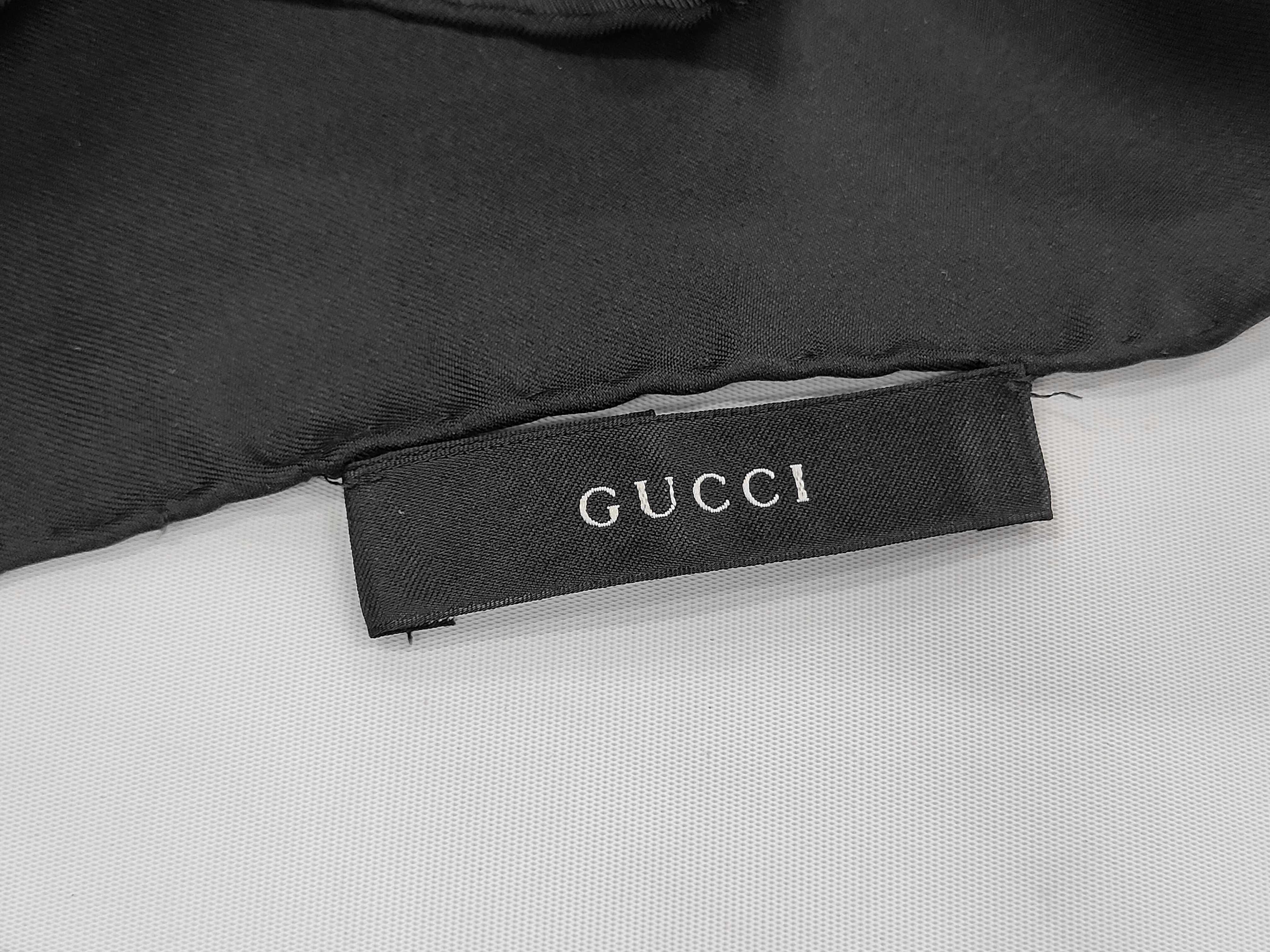 Gucci Bamboo Chain and Web Stripe Silk Scarf