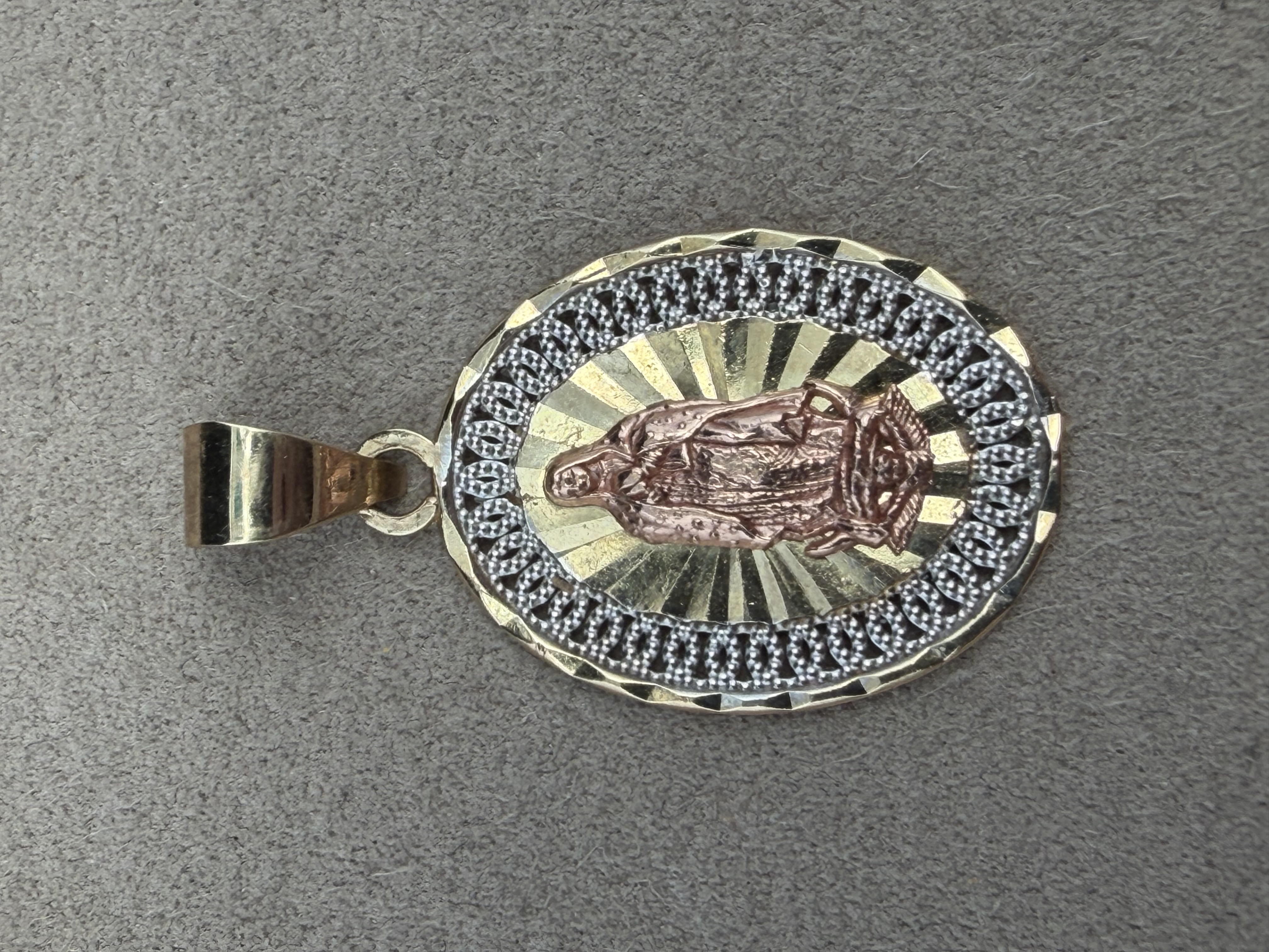 14k Virgin Mary Pendant