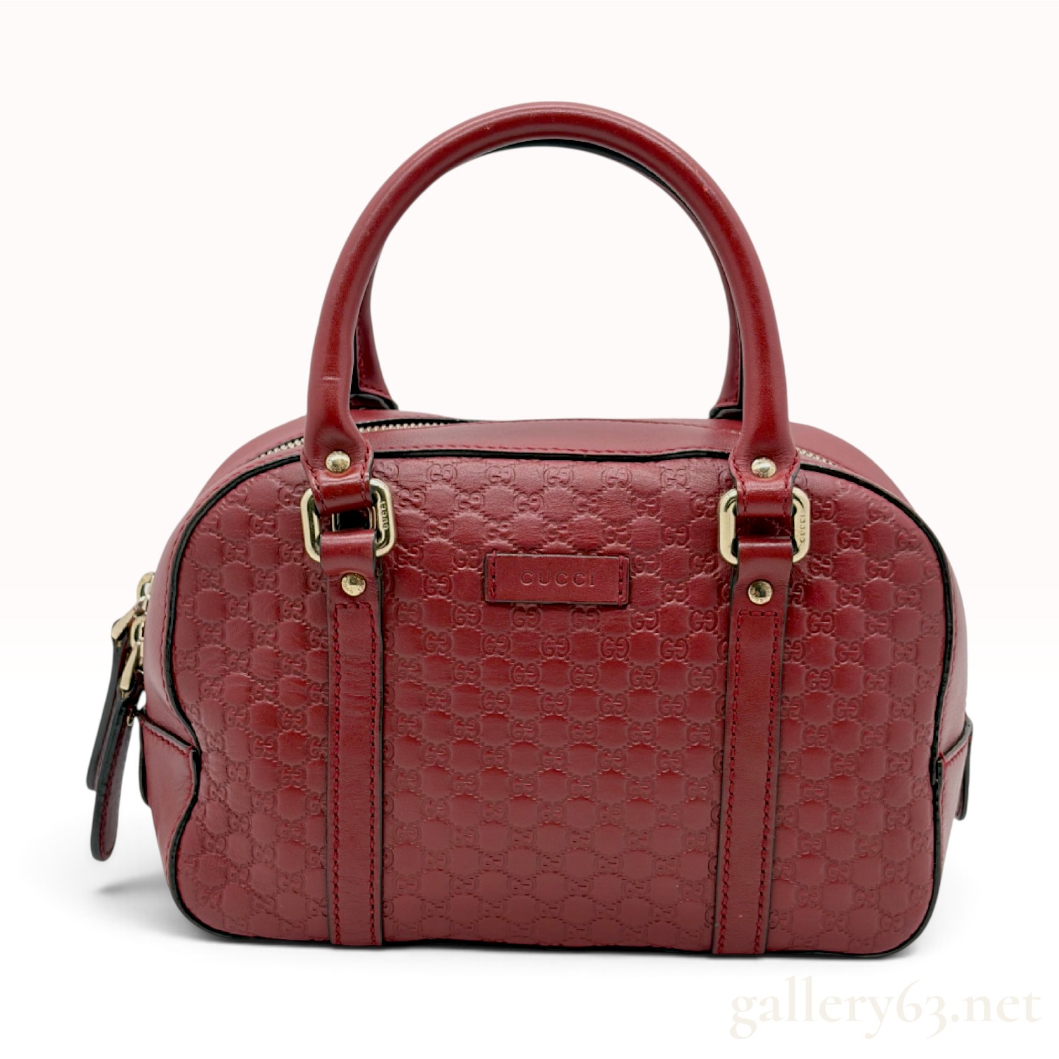 Gucci Red Microguccissima Leather Bree Dome Satchel