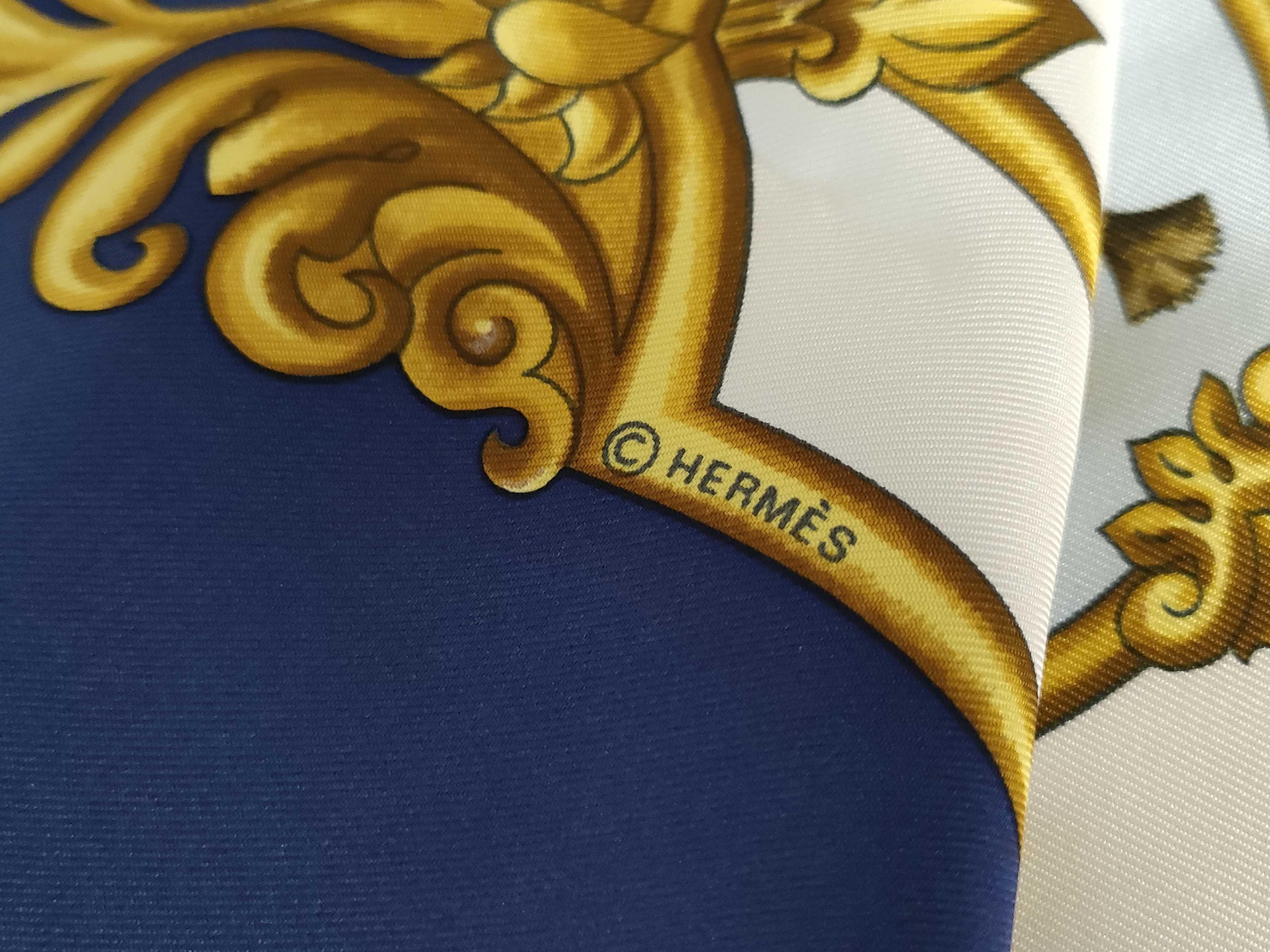 Hermes Les Chevaux des Moghols Silk Scarf