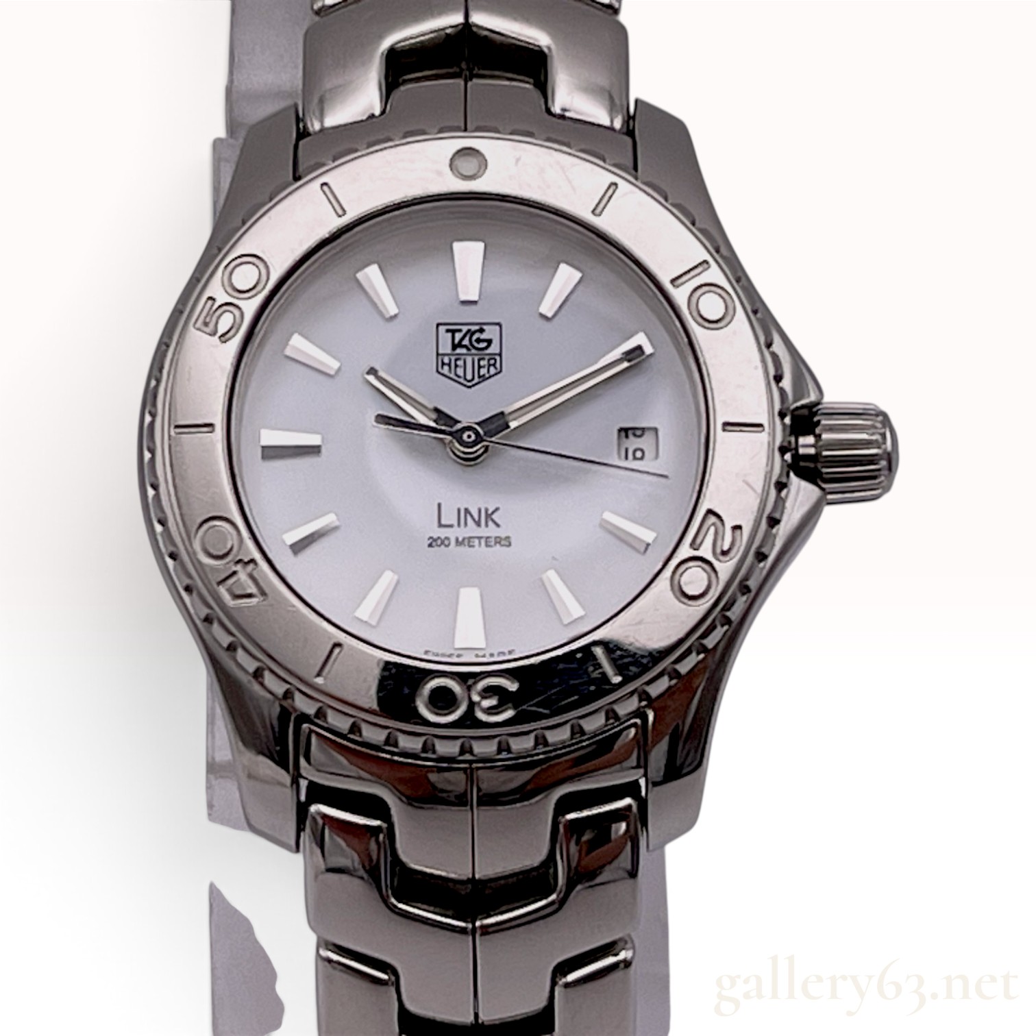 TAG Heuer Link WJ1313 Stainless Steel Quartz Ladies Watch with Mother of Pearl Dial