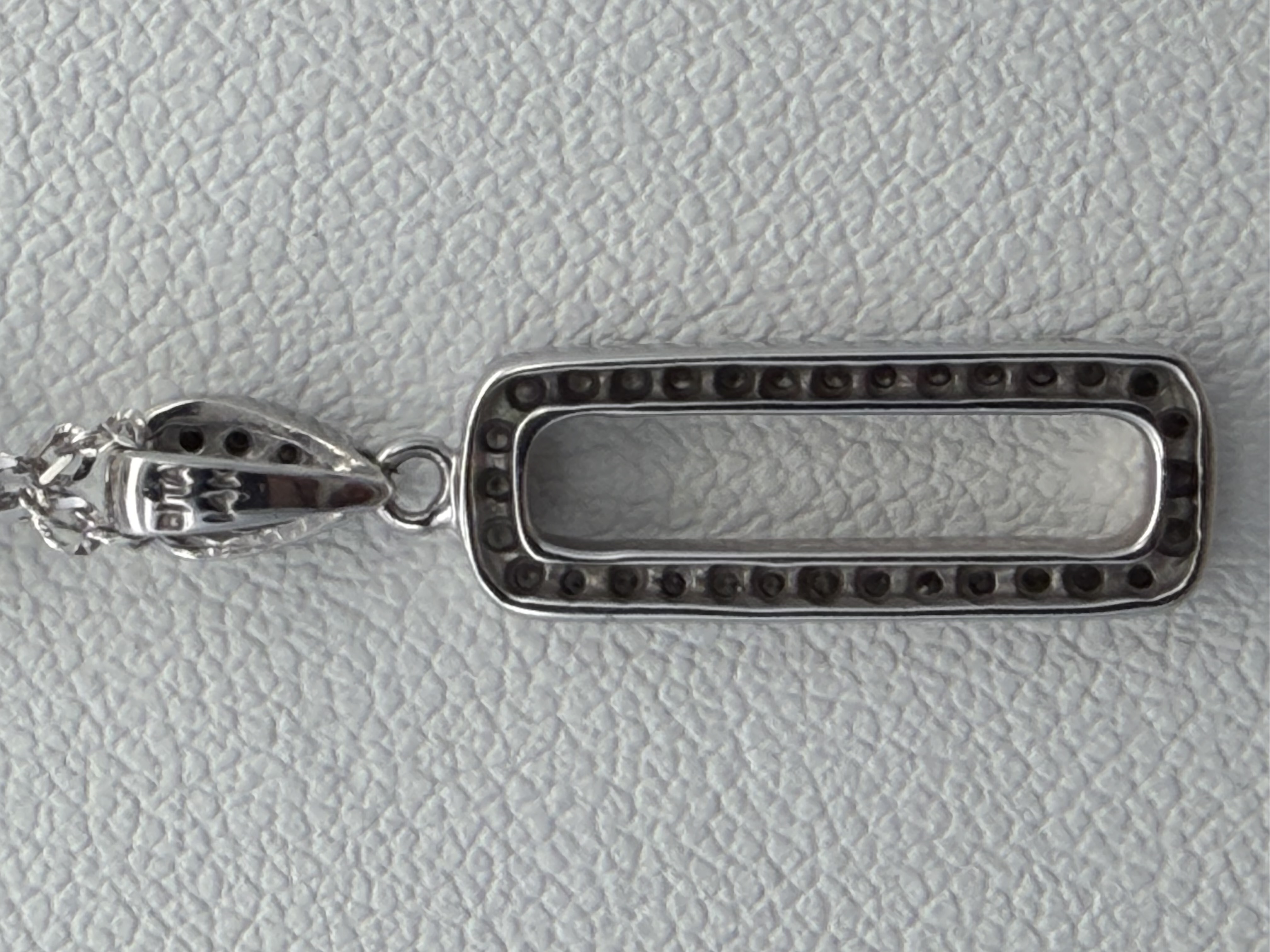 14k White Gold Diamond Necklace
