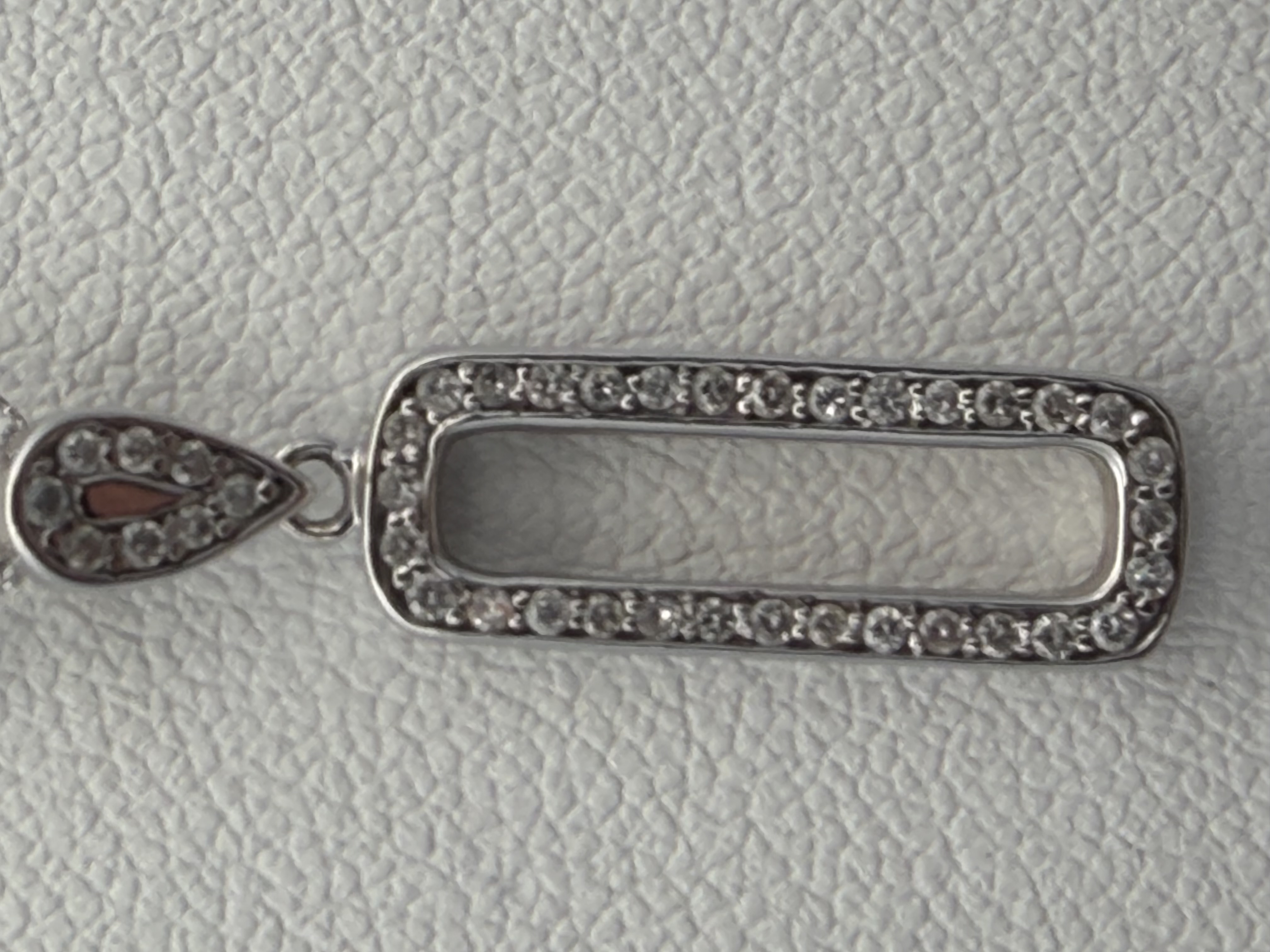 14k White Gold Diamond Necklace