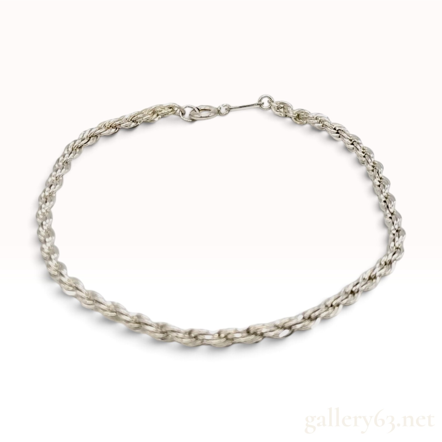 Tiffany & Co. Sterling Silver Rope Chain Bracelet