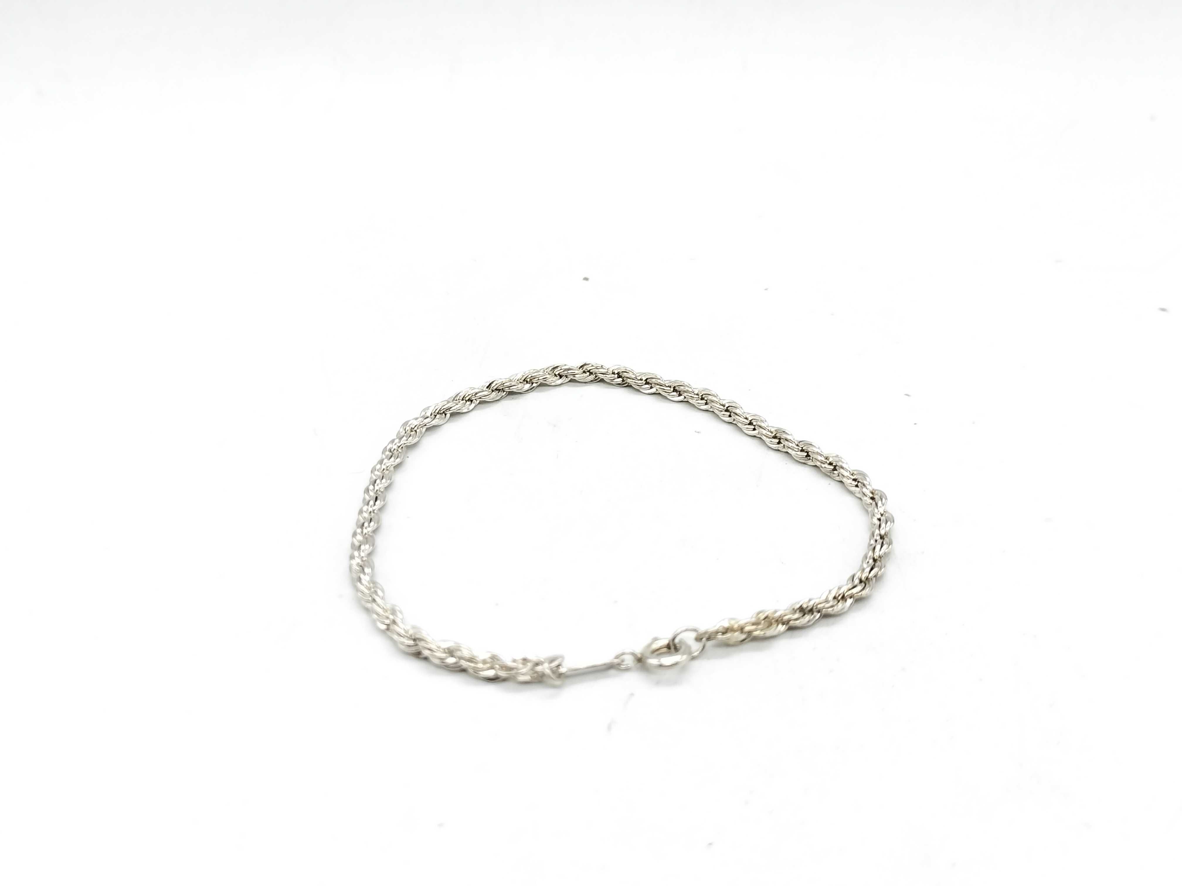 Tiffany & Co. Sterling Silver Rope Chain Bracelet