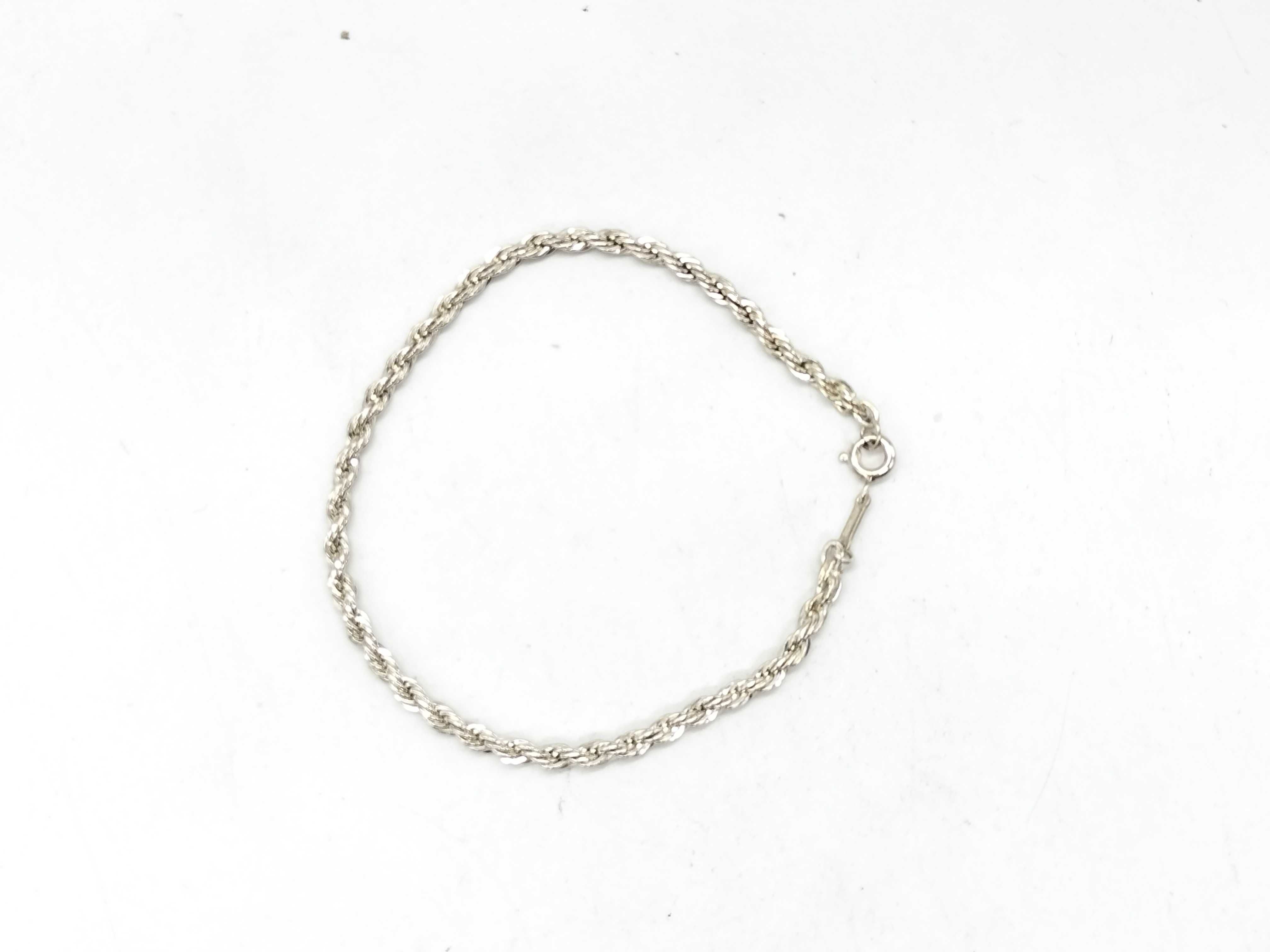 Tiffany & Co. Sterling Silver Rope Chain Bracelet