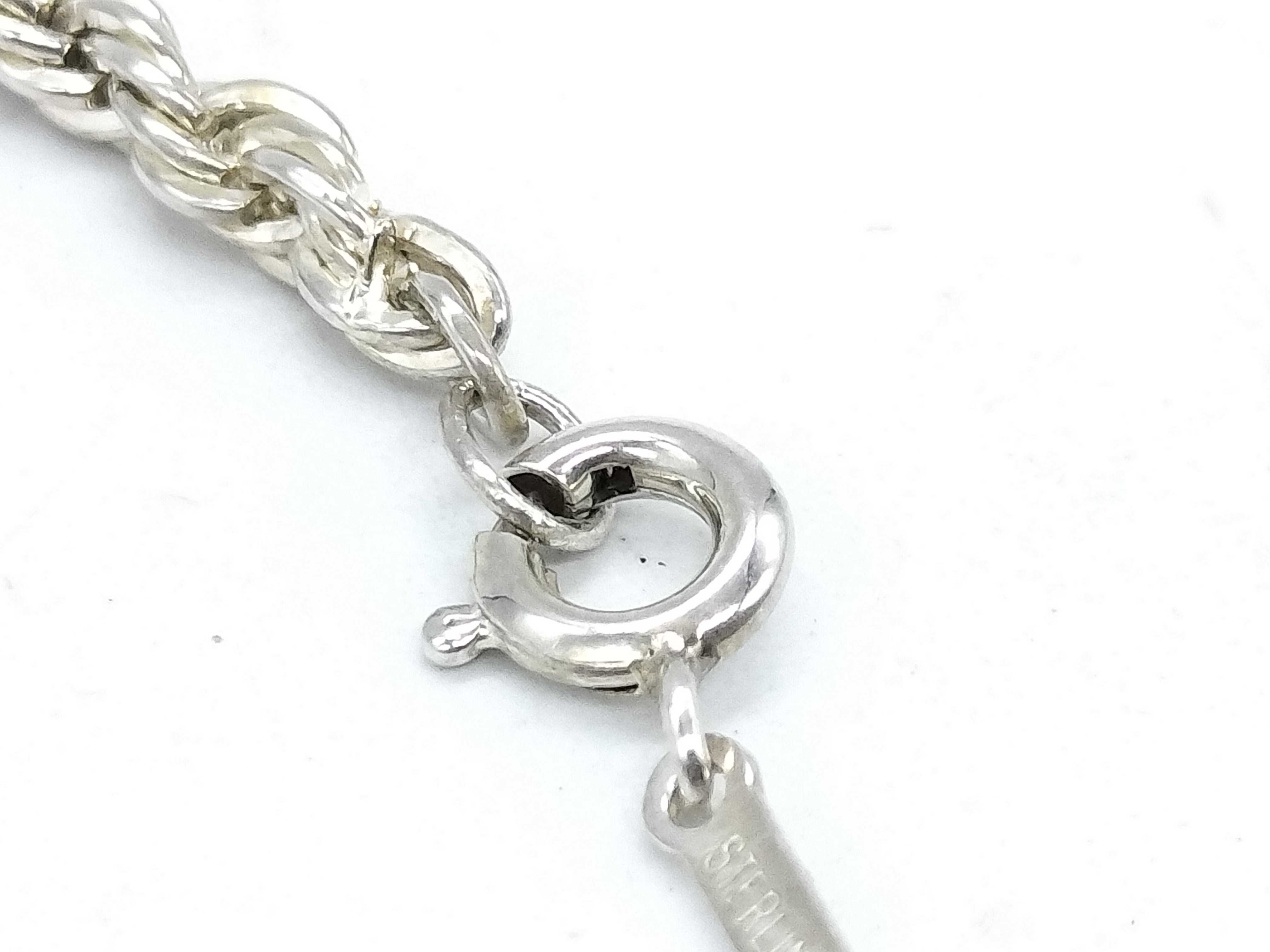 Tiffany & Co. Sterling Silver Rope Chain Bracelet