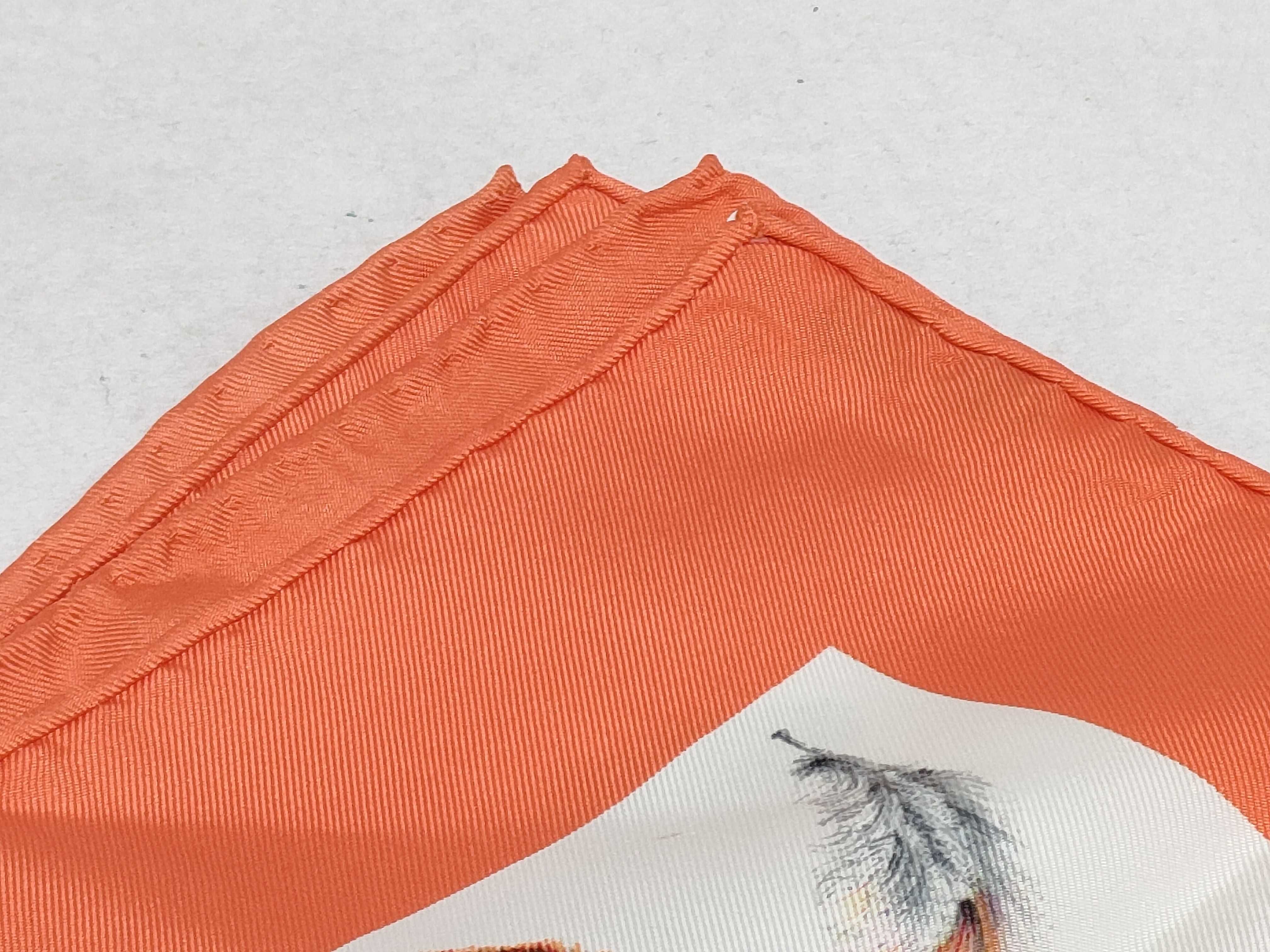 Hermes Plumes Silk Scarf by Henri de Linares
