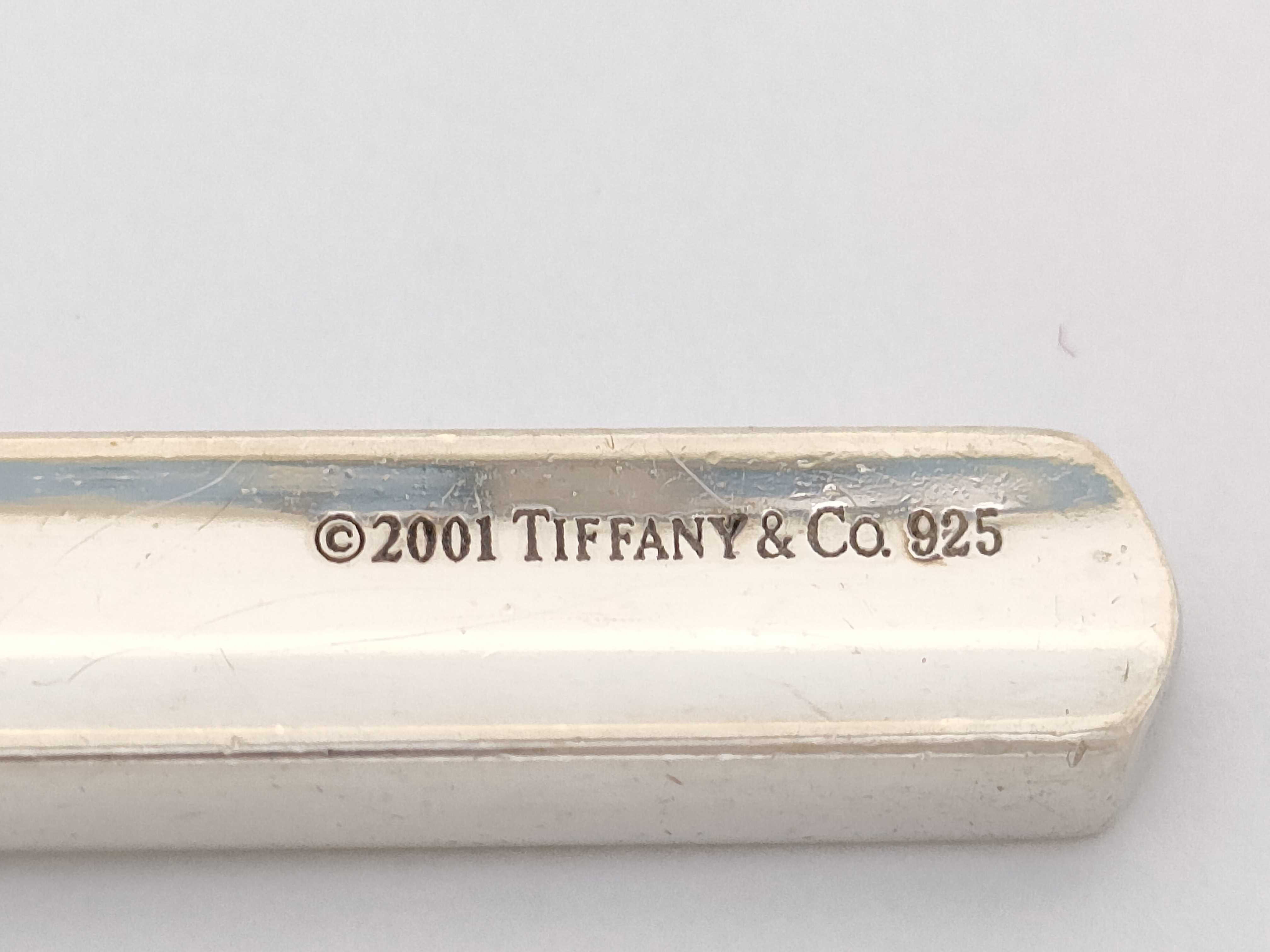 Tiffany & Co. 1837 Sterling Silver Bar Pendant Necklace