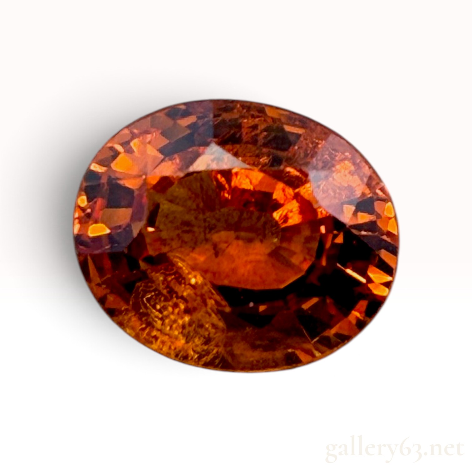 Certified 1.25 Carat Natural Orange Sapphire