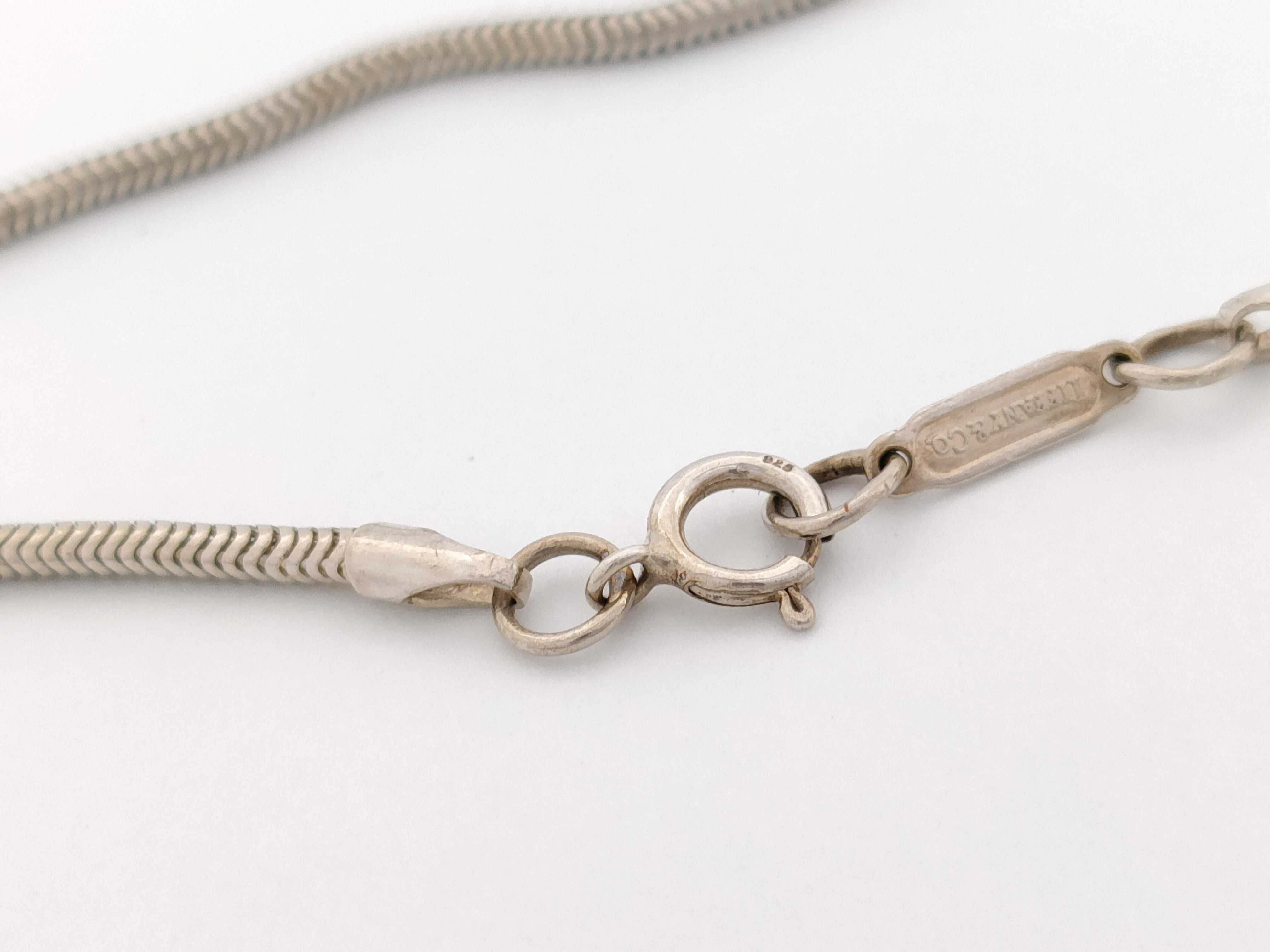 Tiffany and Co. Sterling Silver Snake Chain Necklace