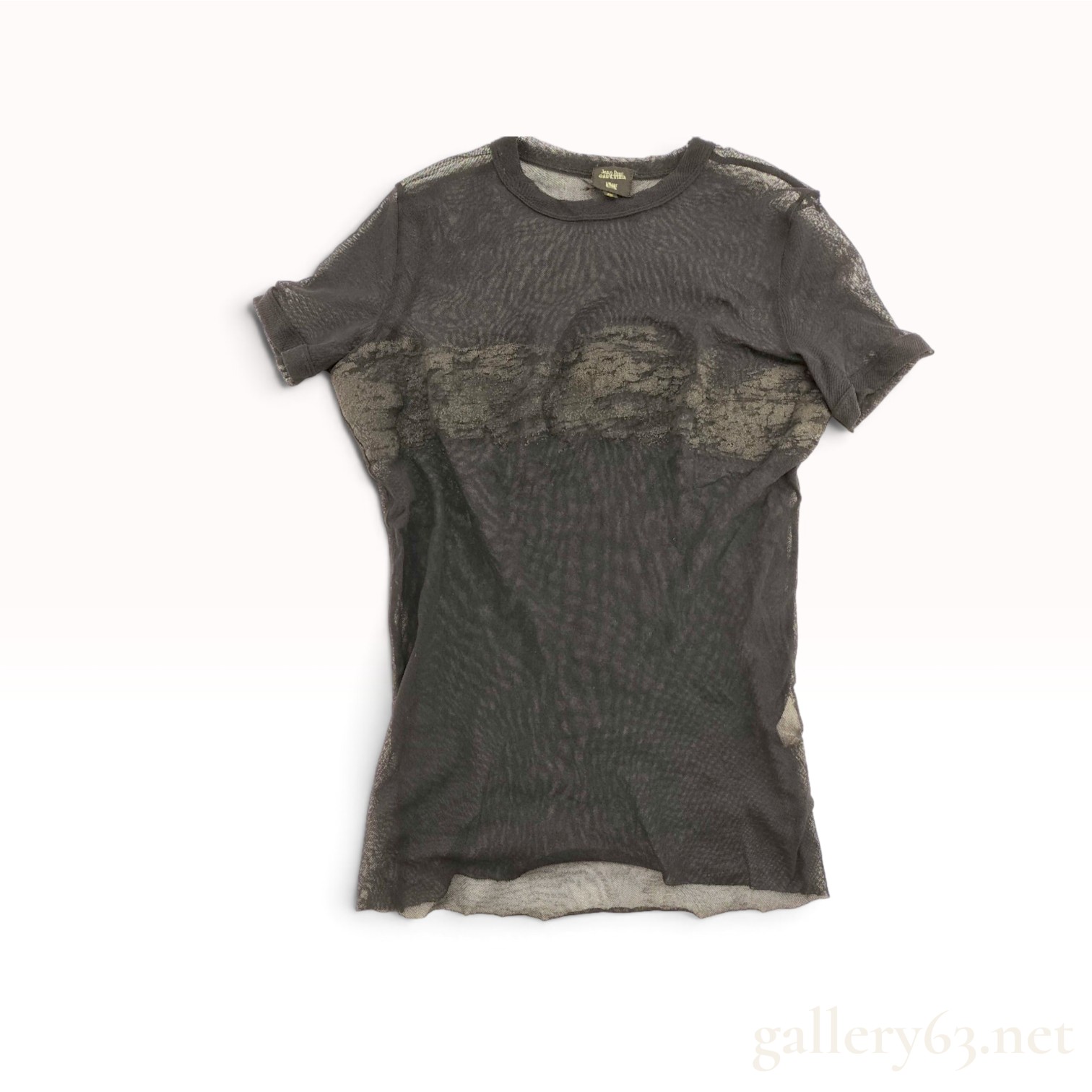 Jean Paul Gaultier Homme Trompe l'Oeil Lace Mesh T-Shirt