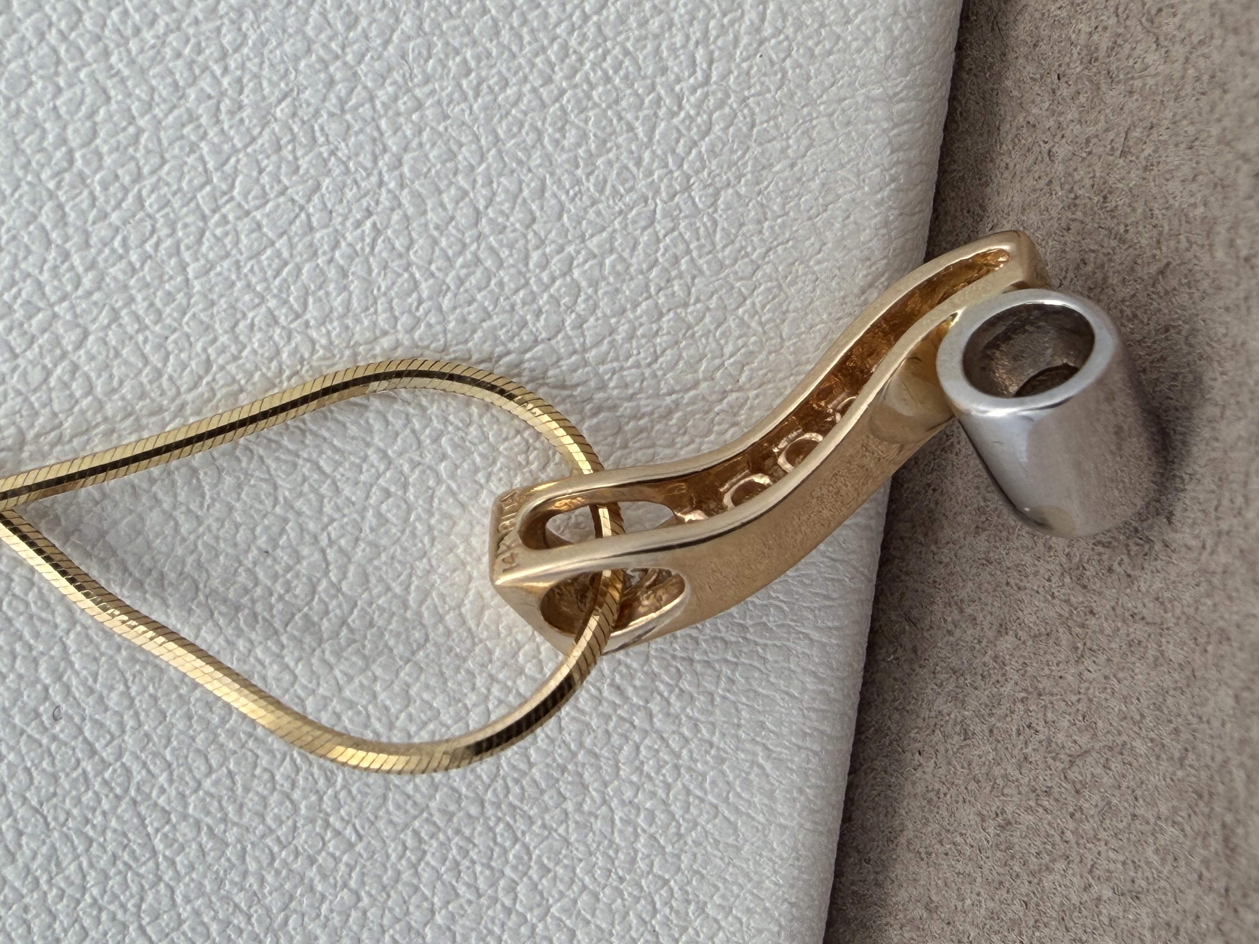 14k Yellow Gold Diamond Necklace