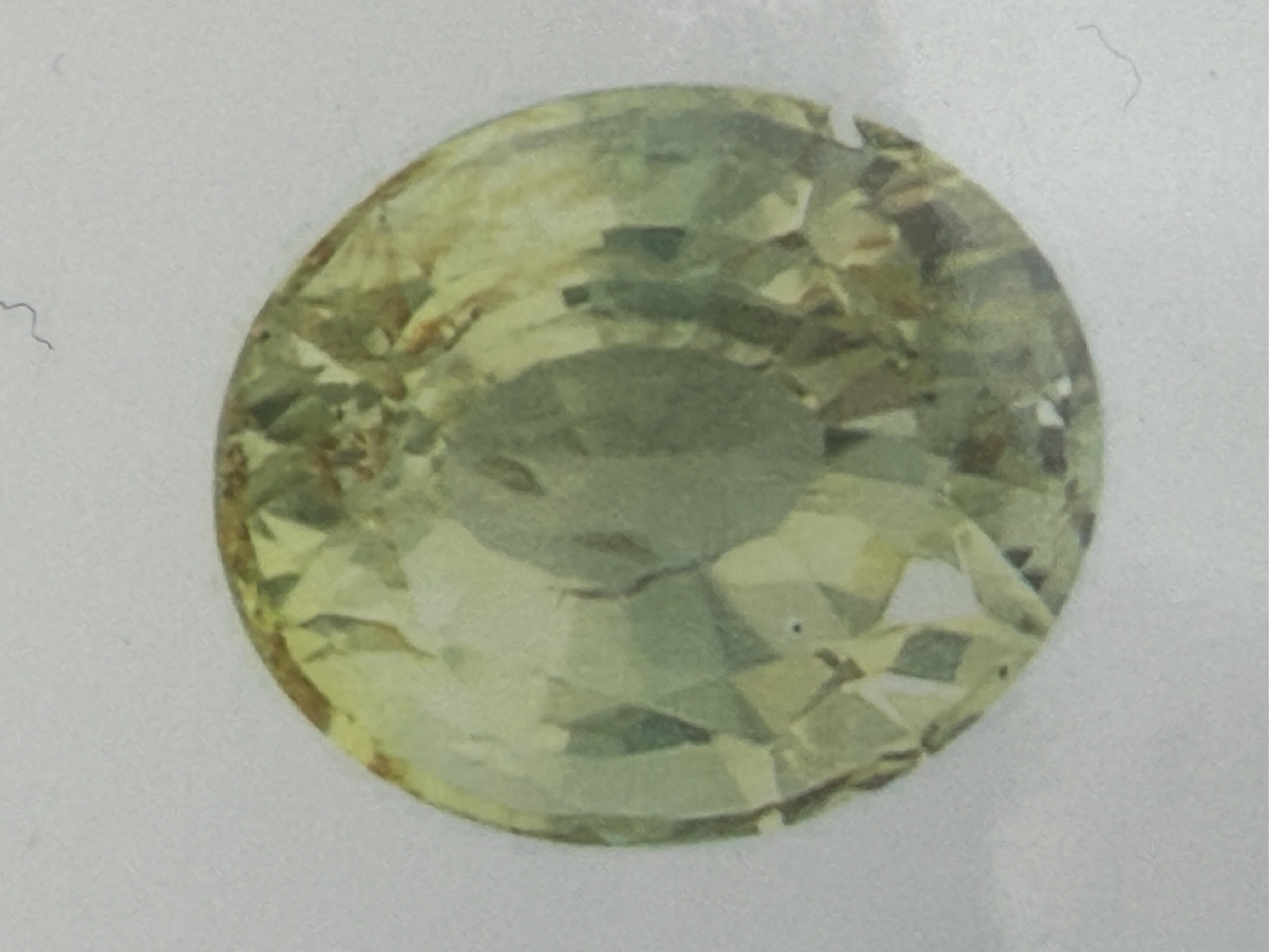 1.35 Carat Certified Yellow Sapphire