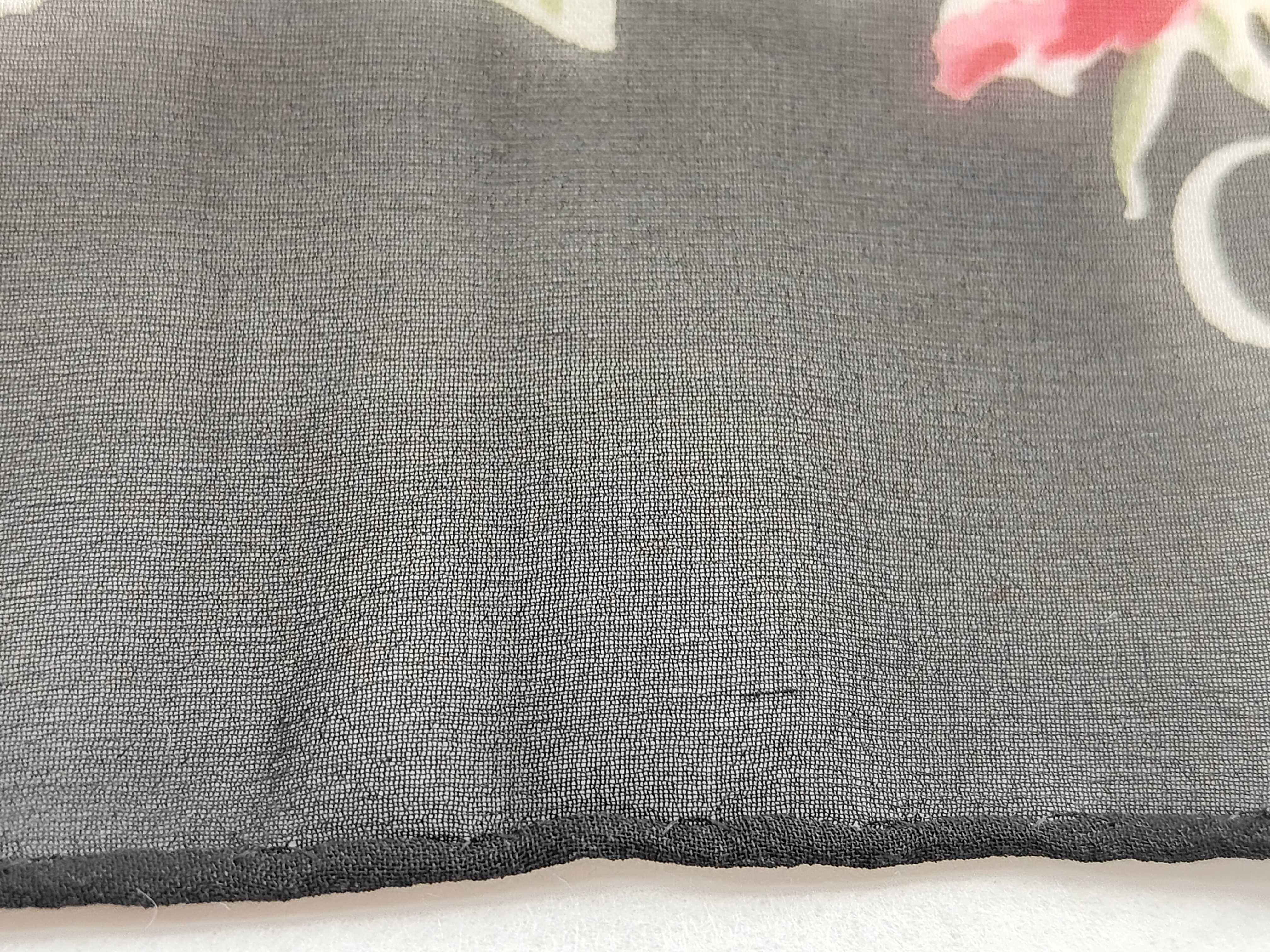 Christian Dior Floral and Houndstooth Silk Square Scarf