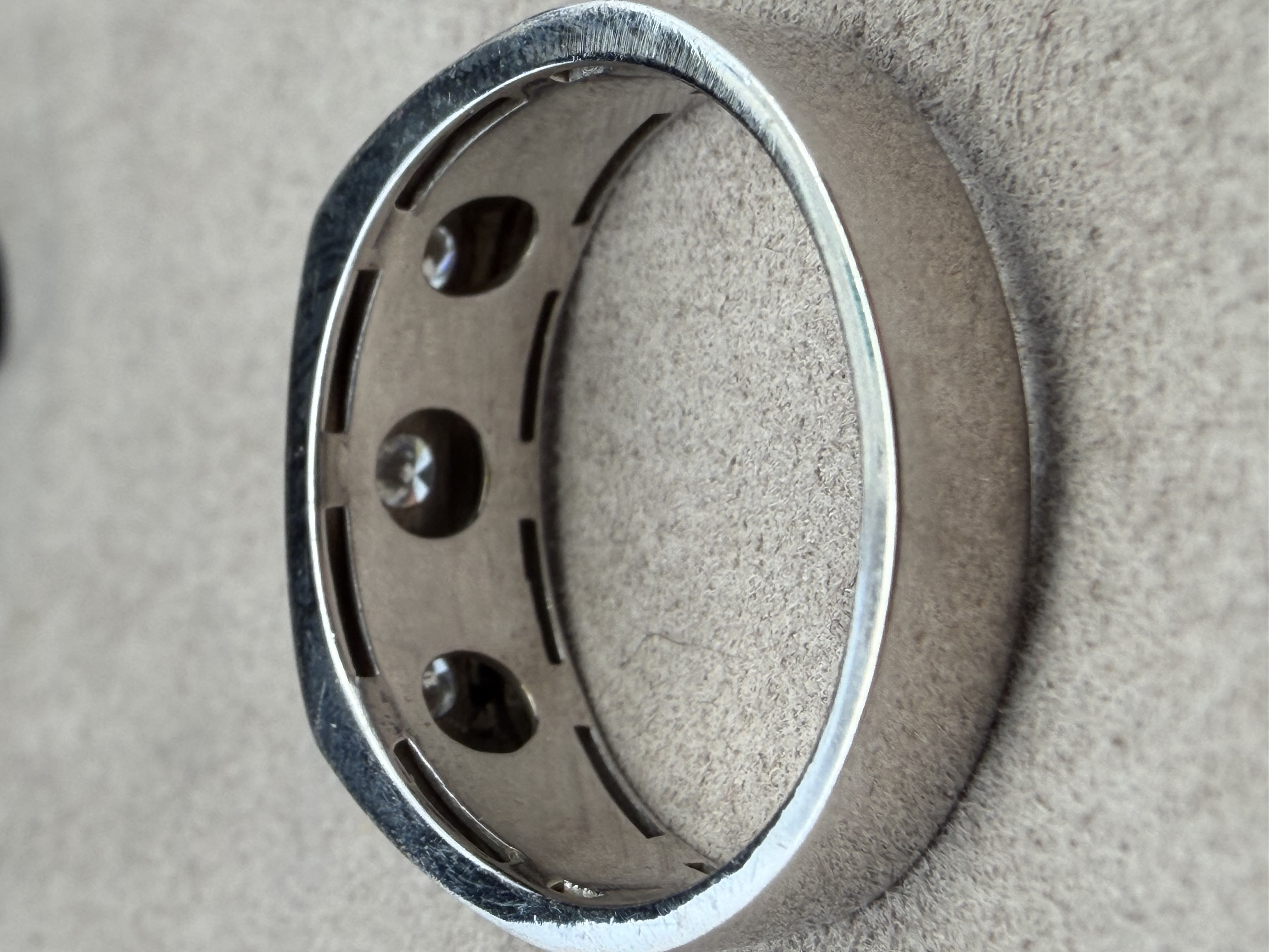 10k White Gold Men's Diamond Ring