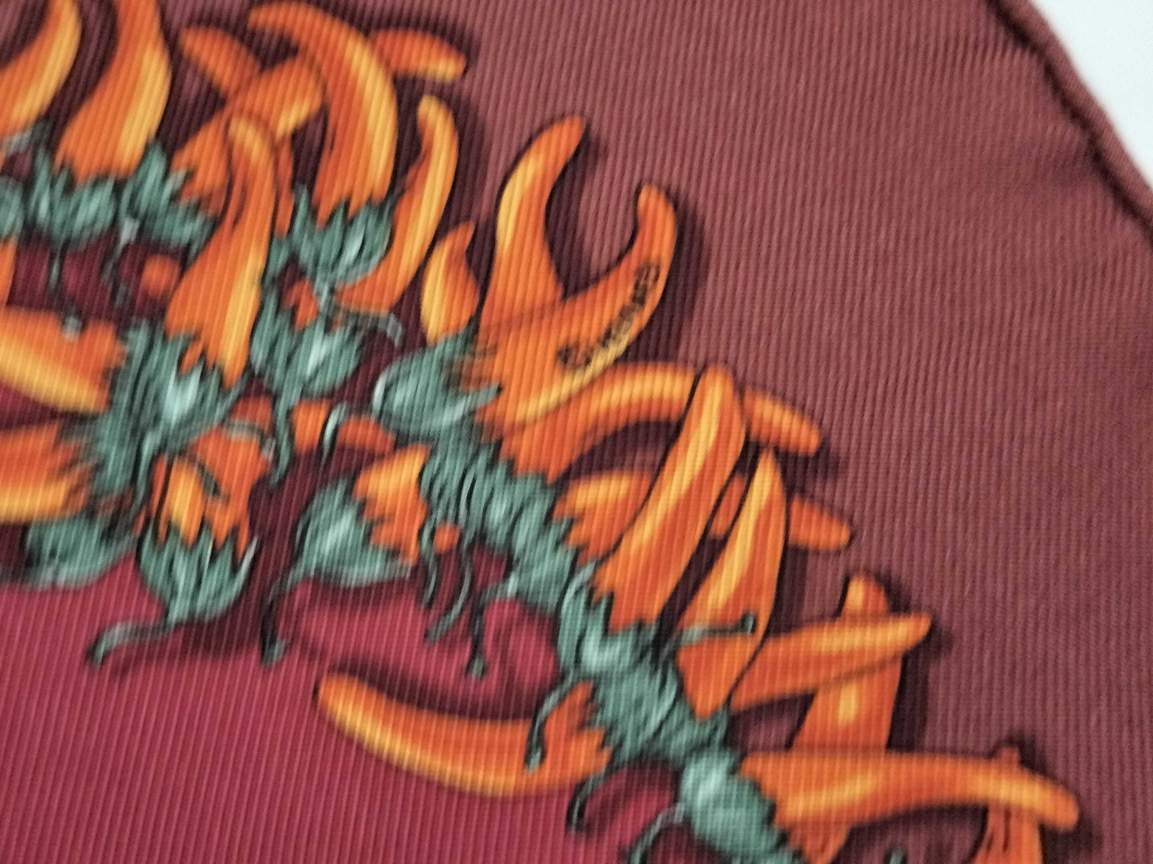 Hermes Aux Pays des Epices Silk Gavroche Scarf by Annie Faivre