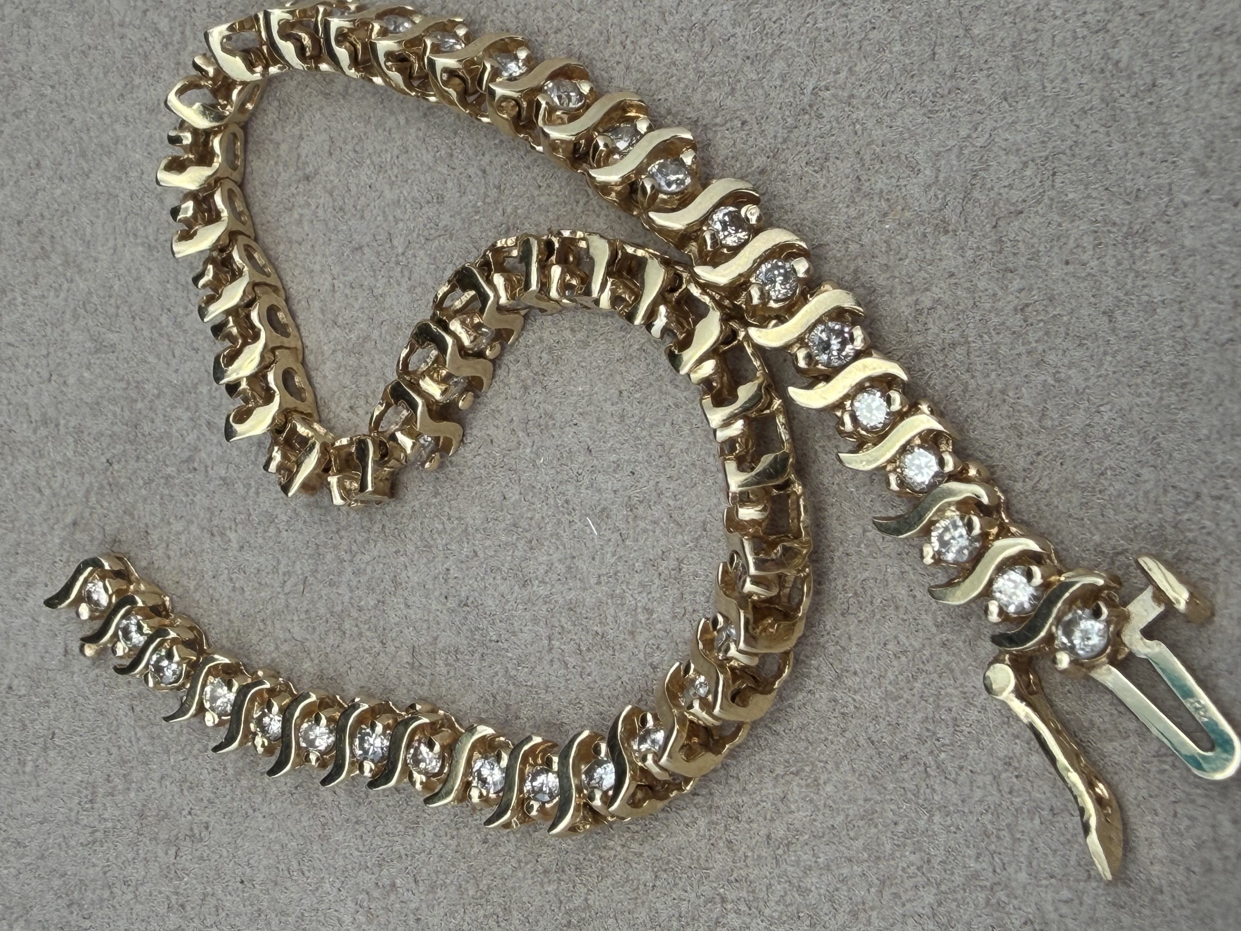14k Diamond Tennis Bracelet