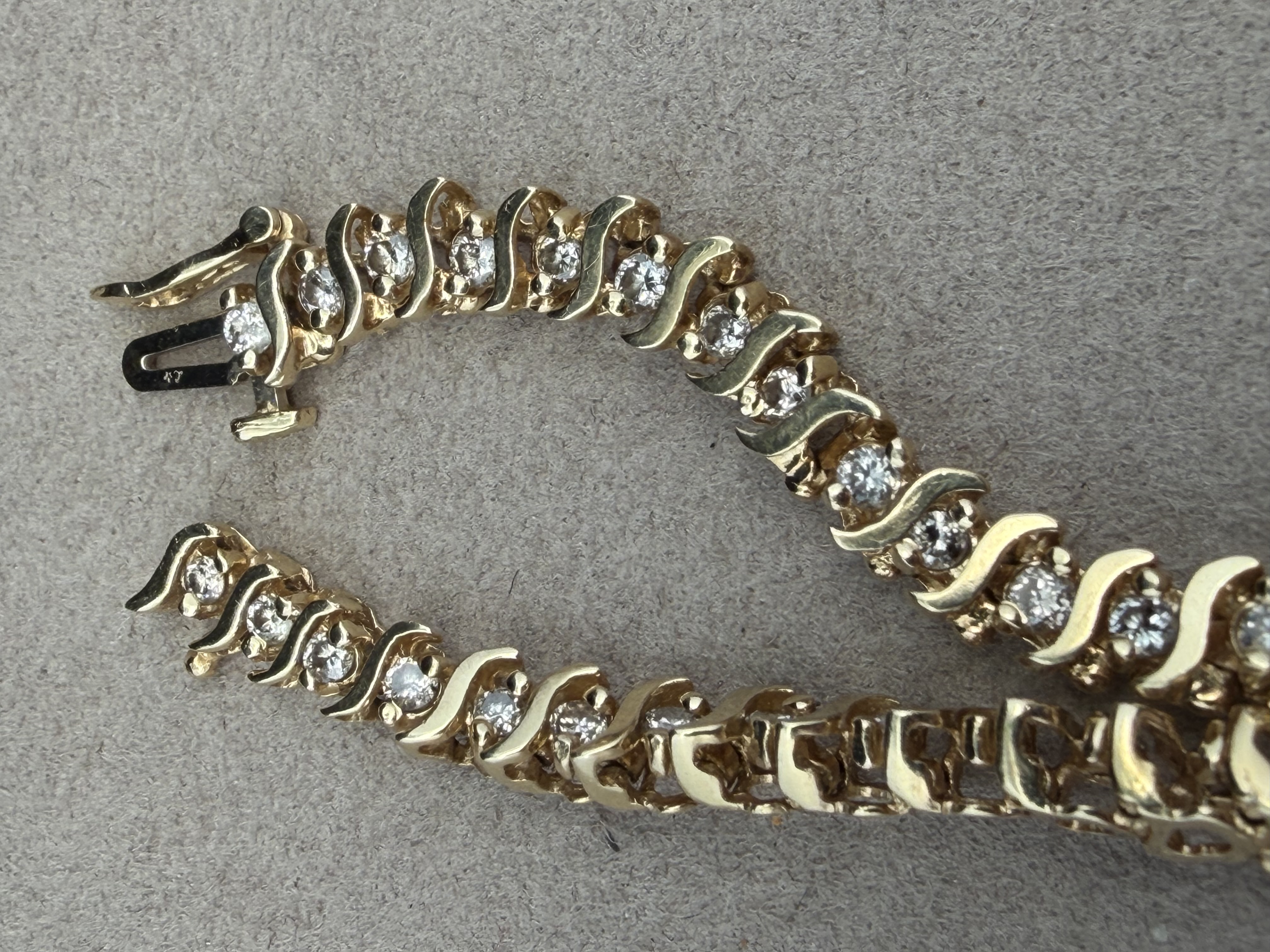 14k Diamond Tennis Bracelet
