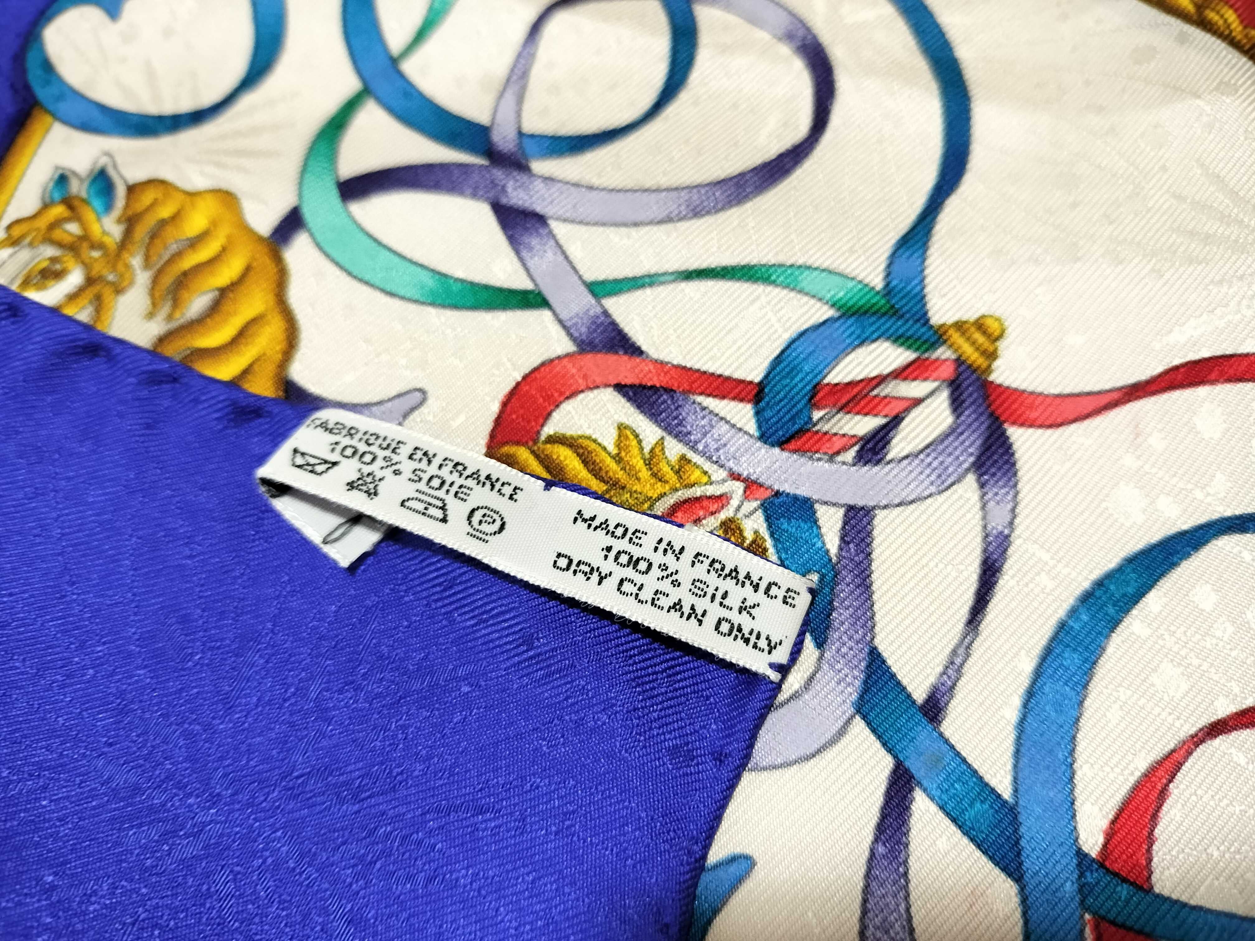 Hermes Luna Park Silk Jacquard Carre 90 Scarf