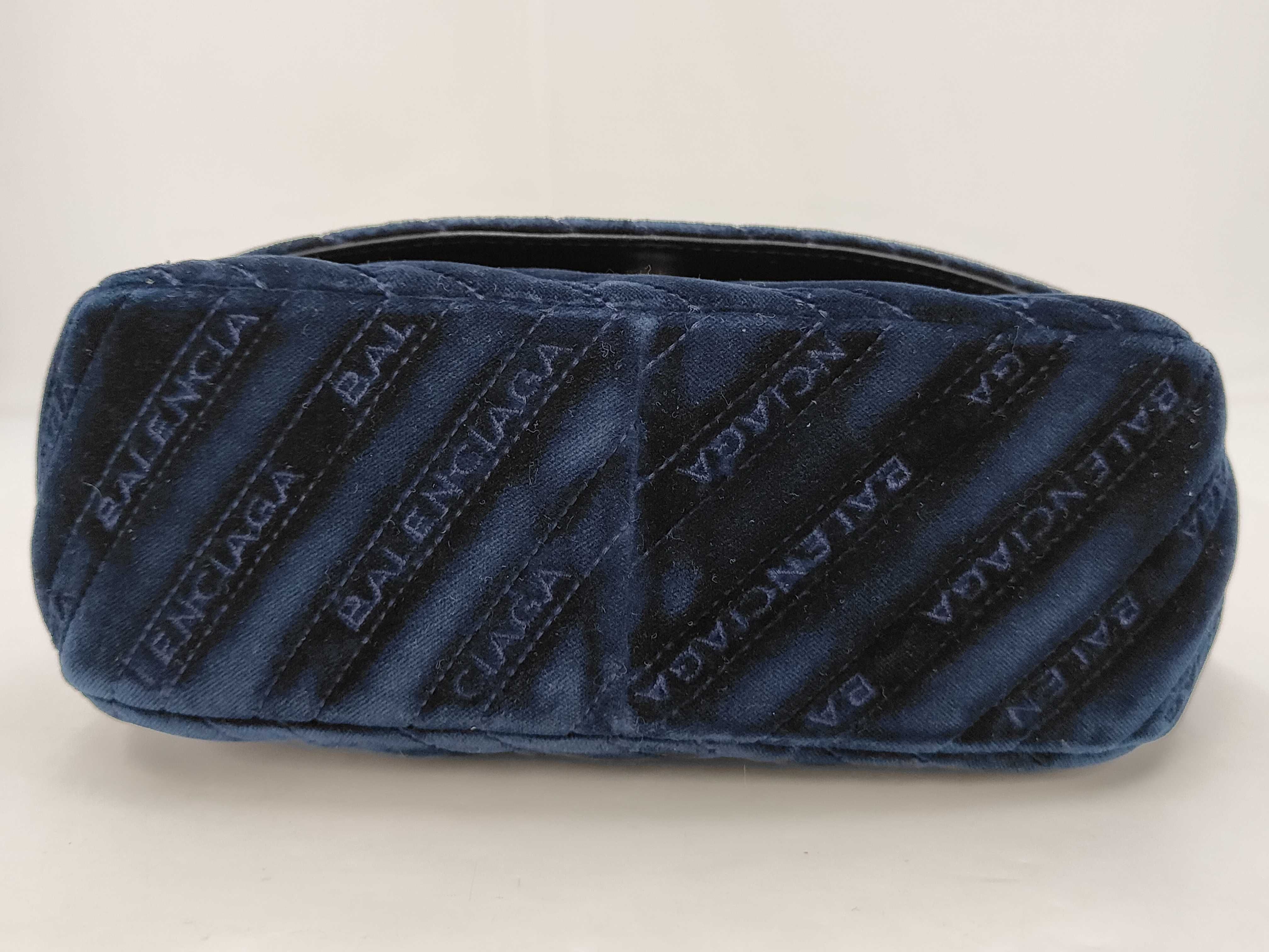 Balenciaga BB Round Quilted Velvet Shoulder Bag