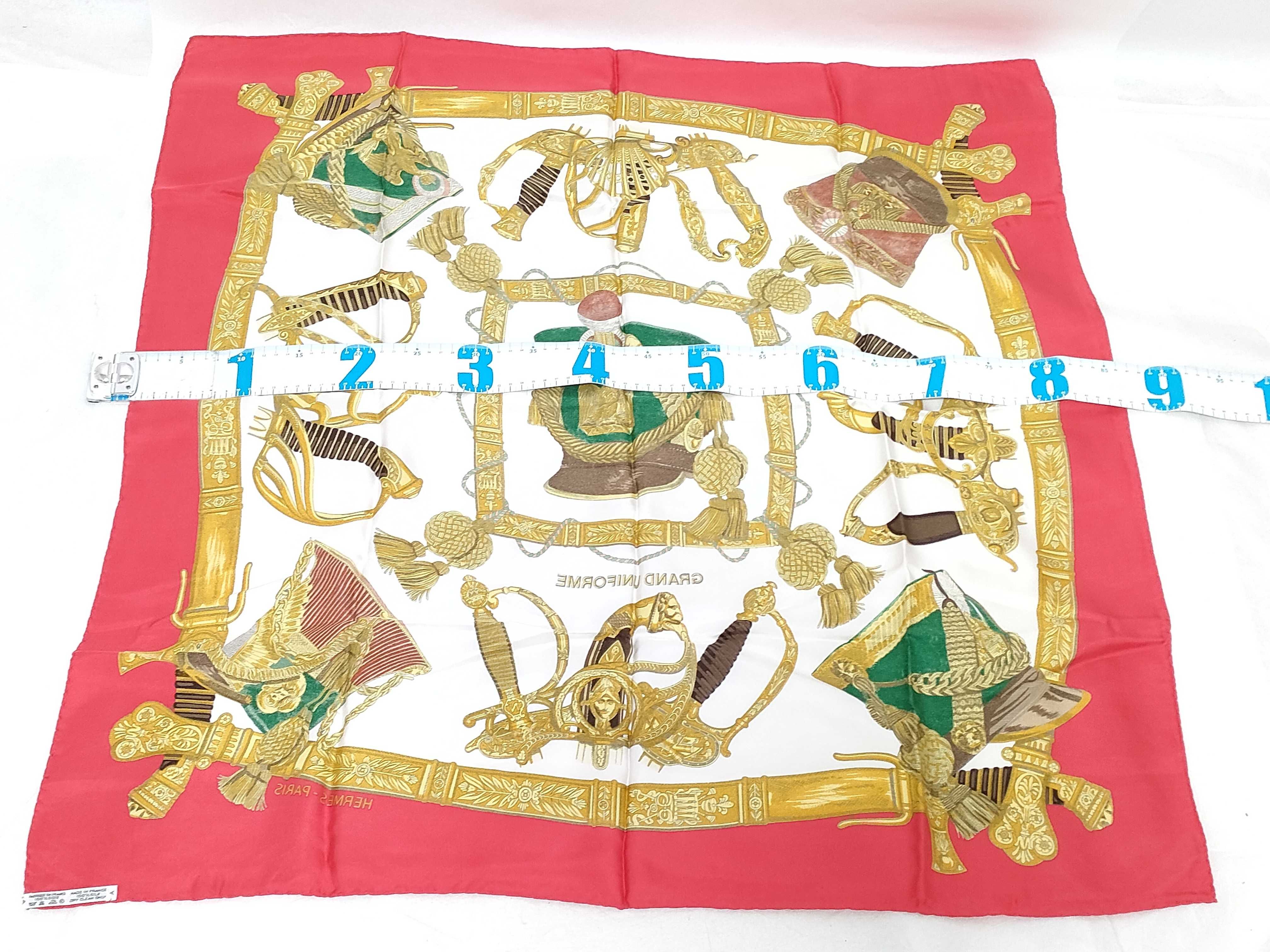 Hermes Grand Uniforme Silk Carre Scarf by Joachim Metz