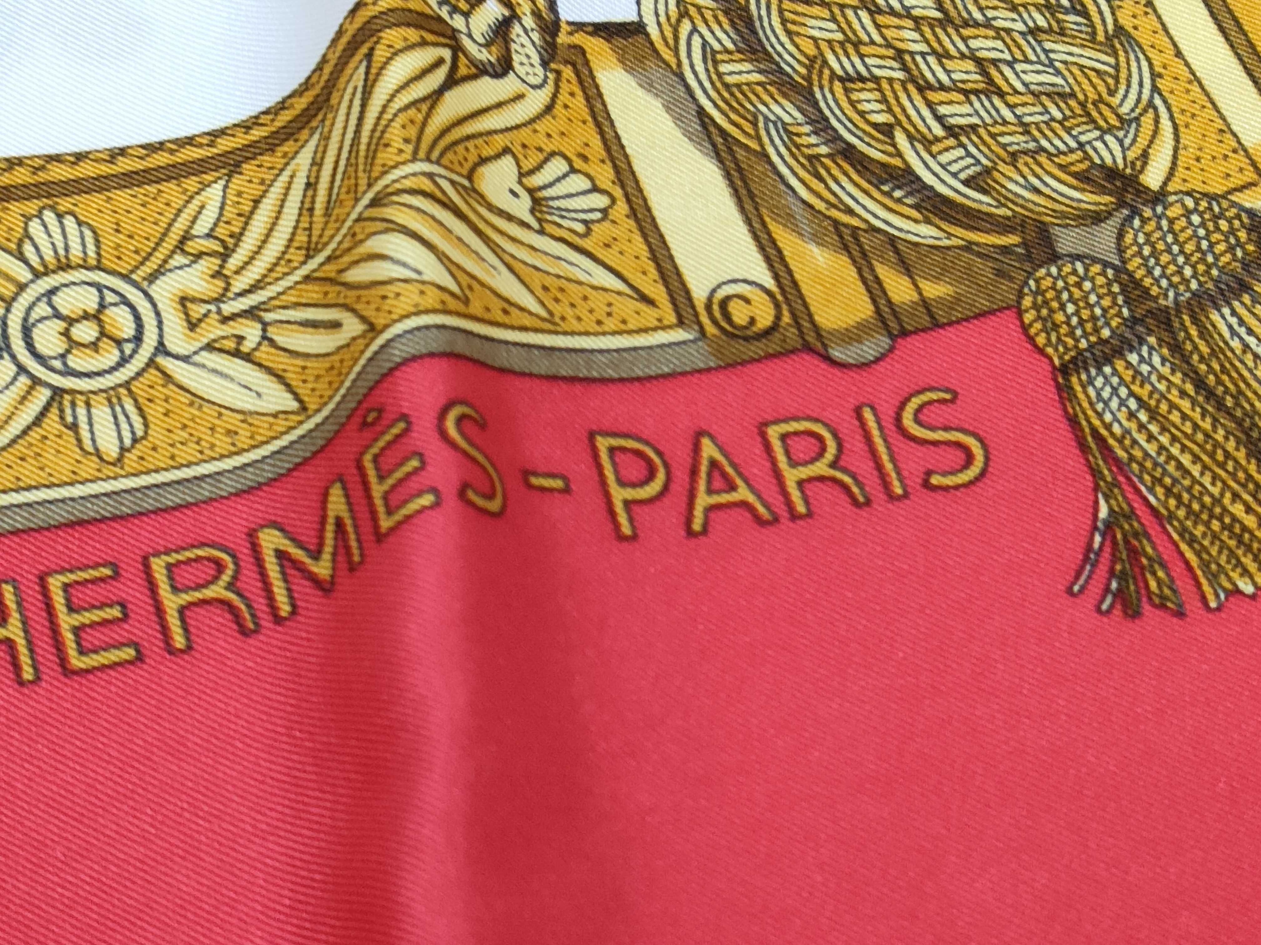 Hermes Grand Uniforme Silk Carre Scarf by Joachim Metz