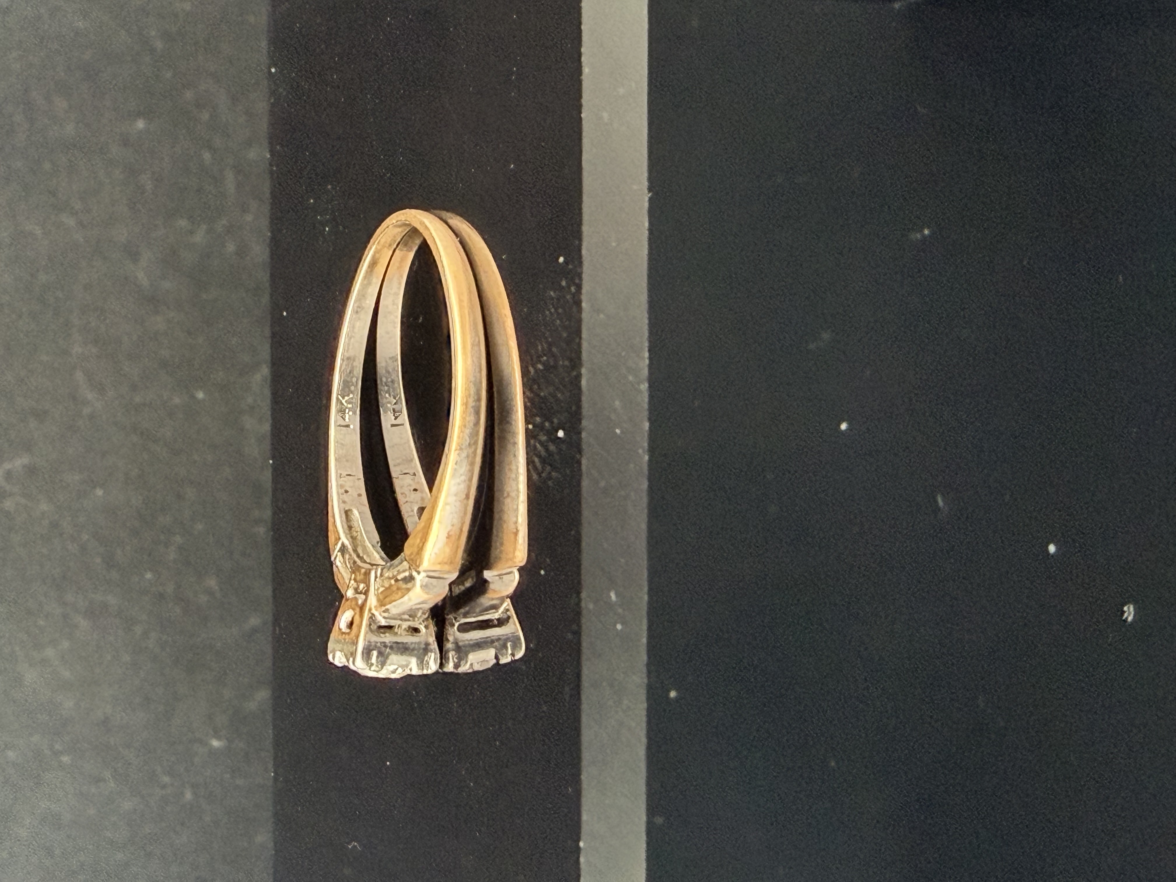 14k Yellow Gold Solitaire Diamond Ring