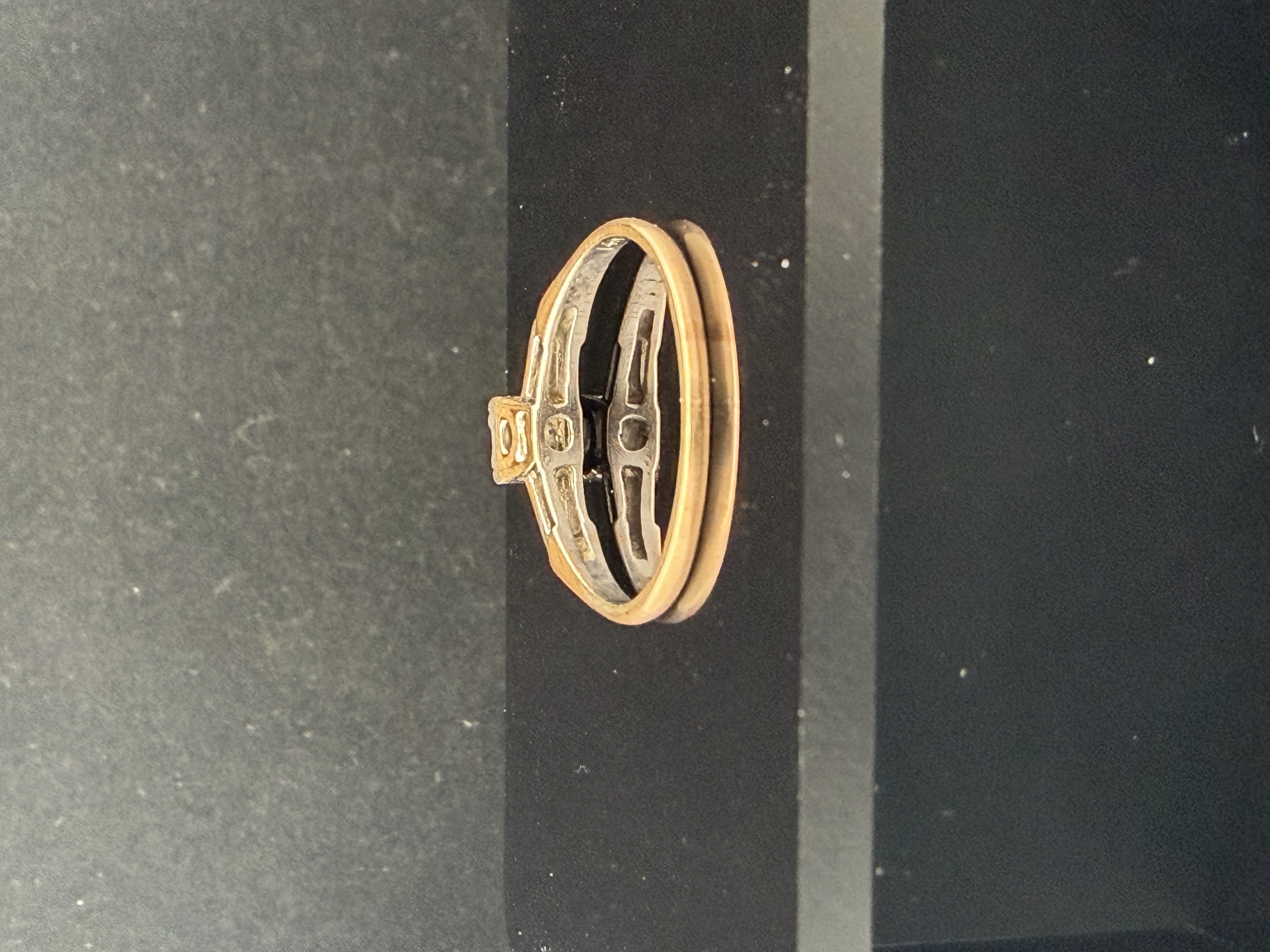 14k Yellow Gold Solitaire Diamond Ring