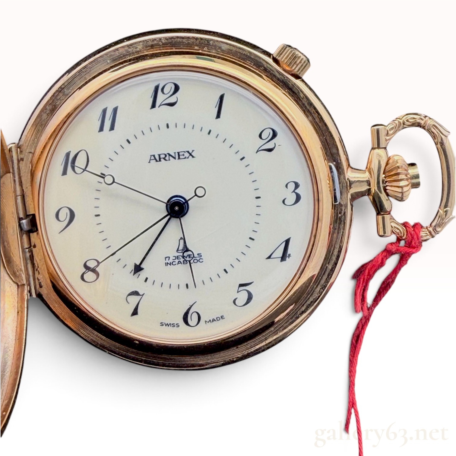 Swiss Made 17 Jewel Arnex Pocket Watch