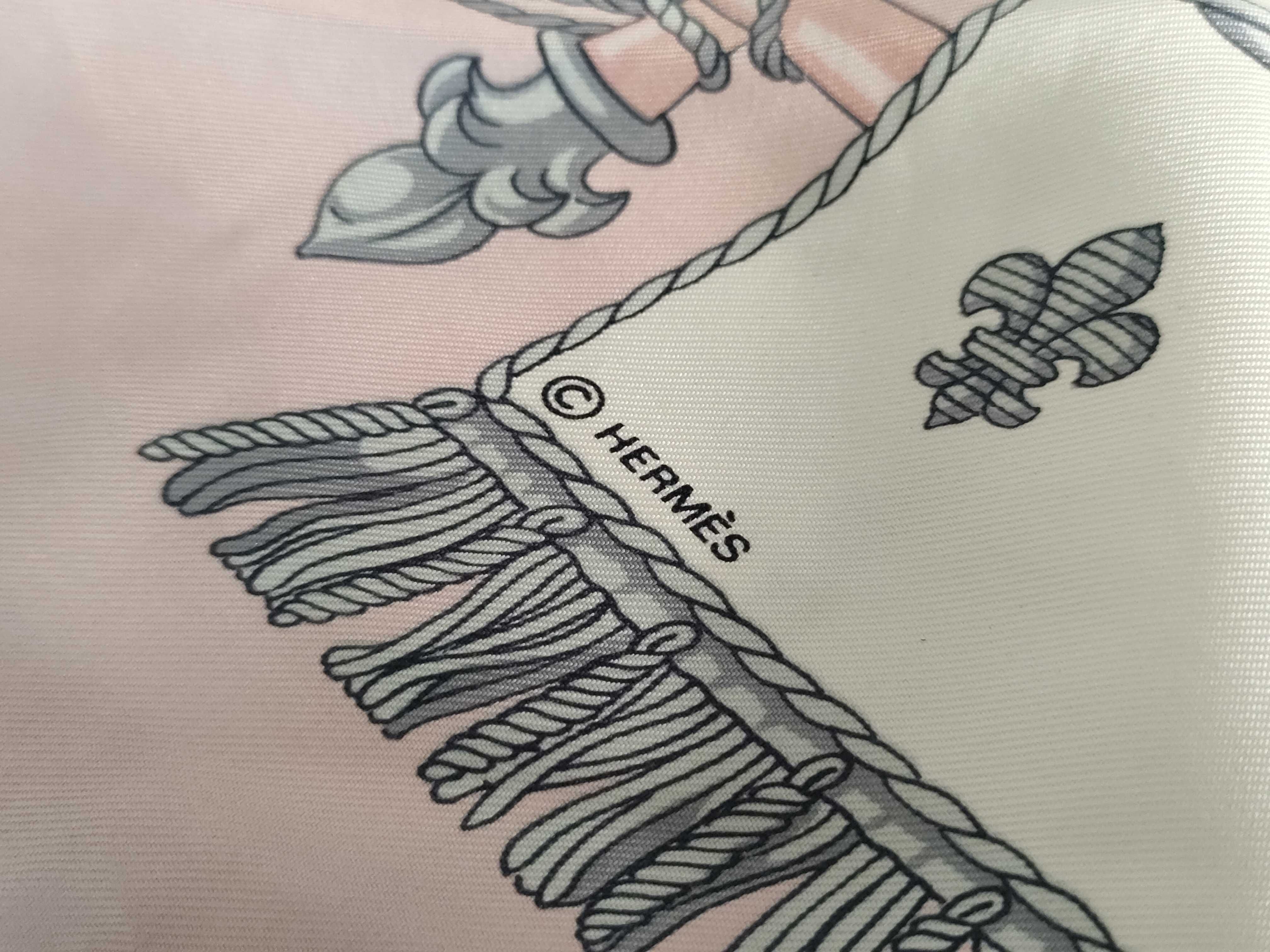 Hermes Vue du Carrosse de la Galere La Reale Silk Scarf