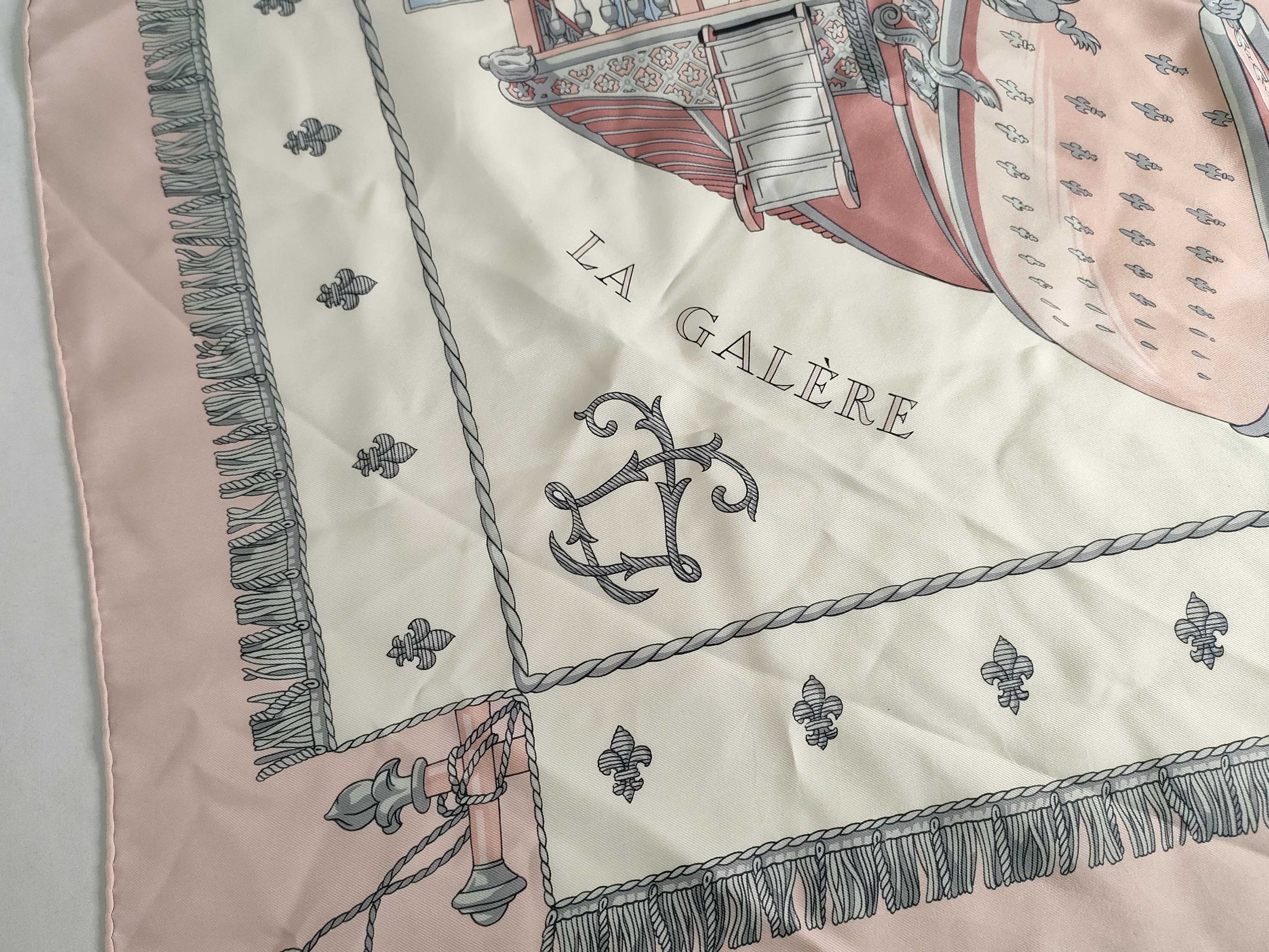 Hermes Vue du Carrosse de la Galere La Reale Silk Scarf