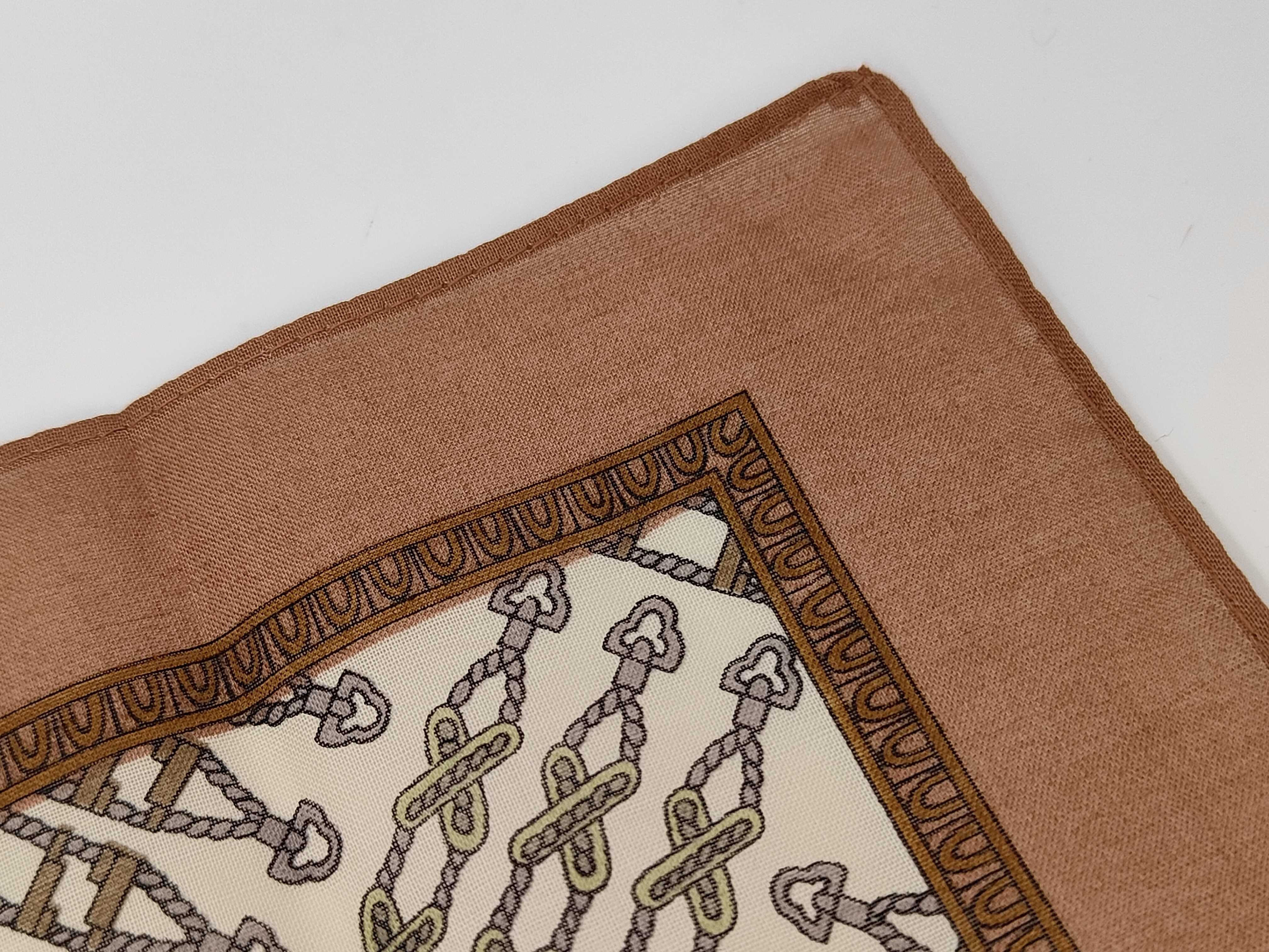 Paolo Gucci Vintage Geometric Motif Cotton Handkerchief