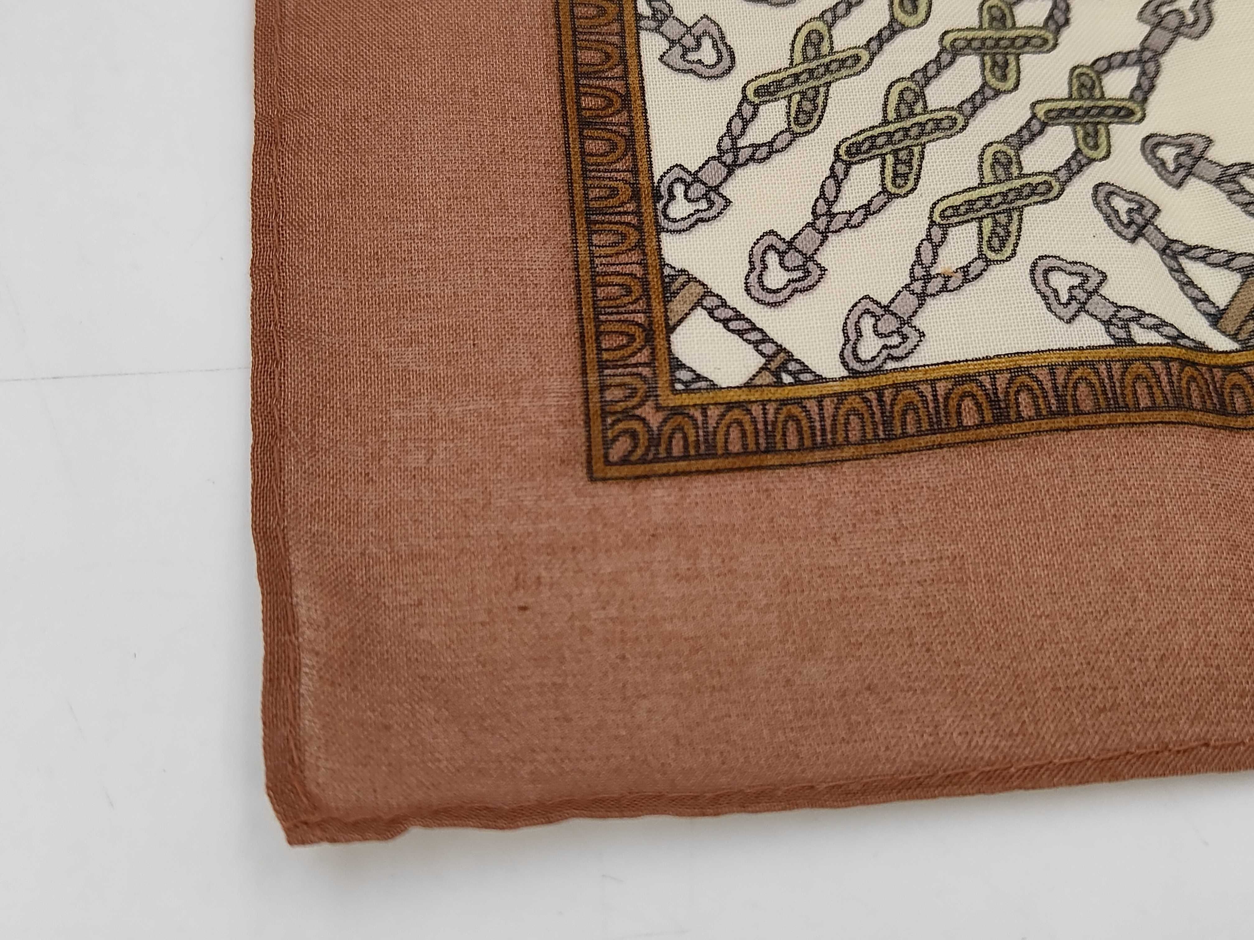 Paolo Gucci Vintage Geometric Motif Cotton Handkerchief